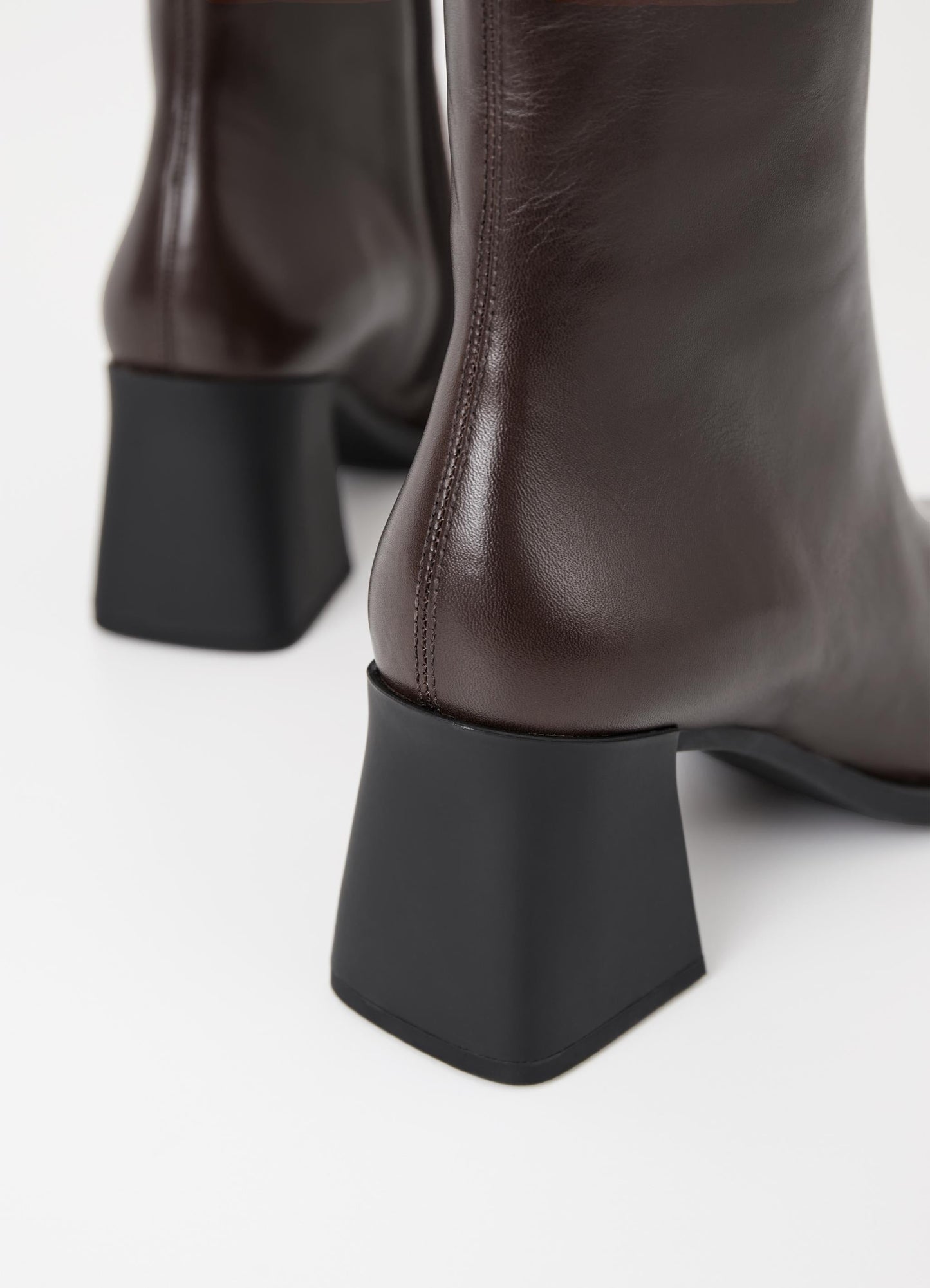Bottines en cuir certifié | marron "hedda - chocolate"