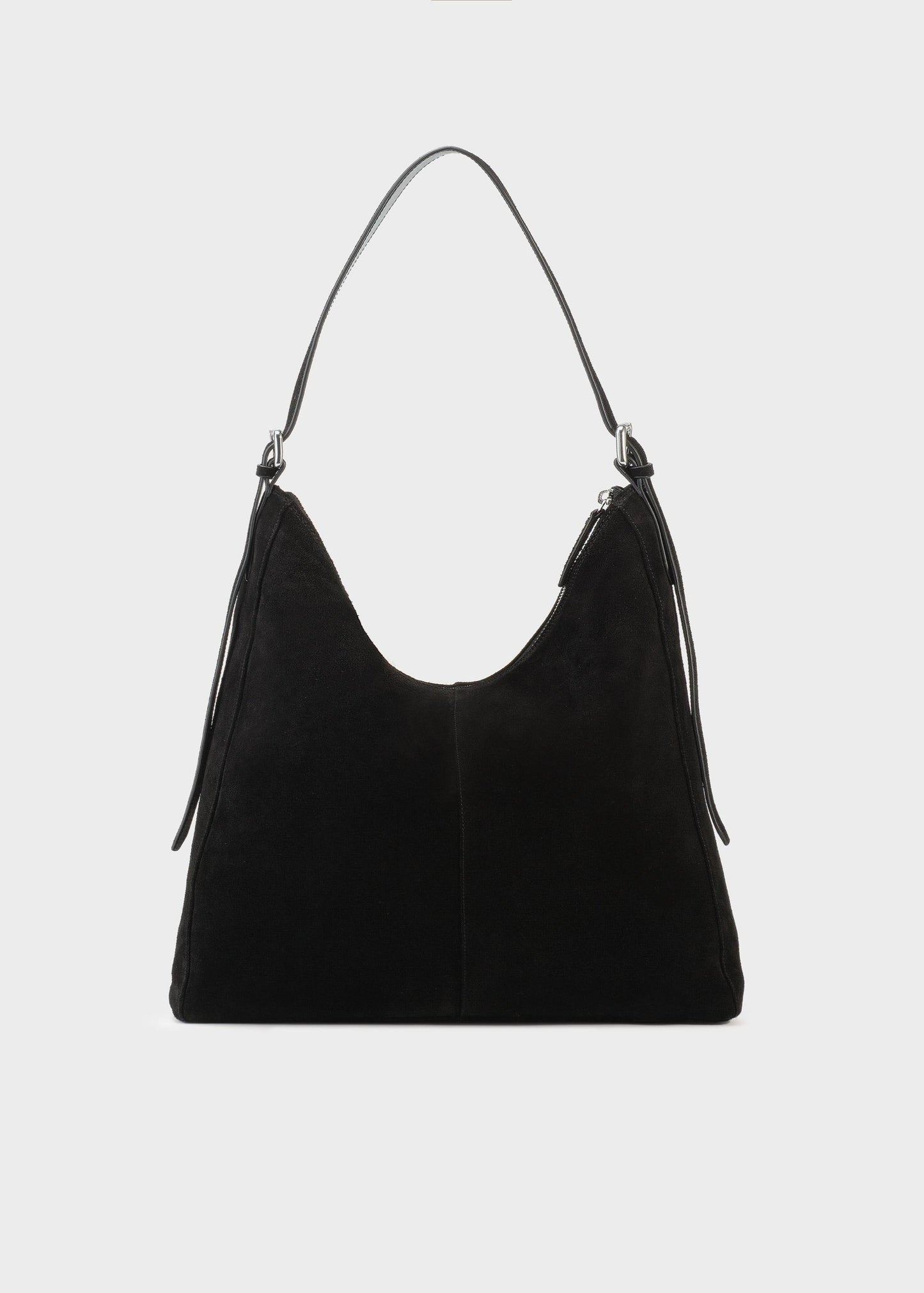 Sac cabas en cuir suède certifié | noir "hilo"