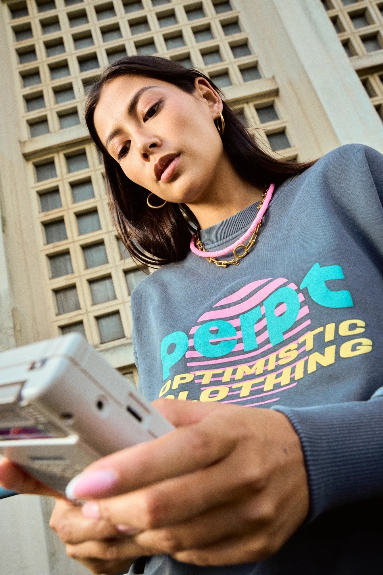 Sweat en coton bio | anthracite "donna"
