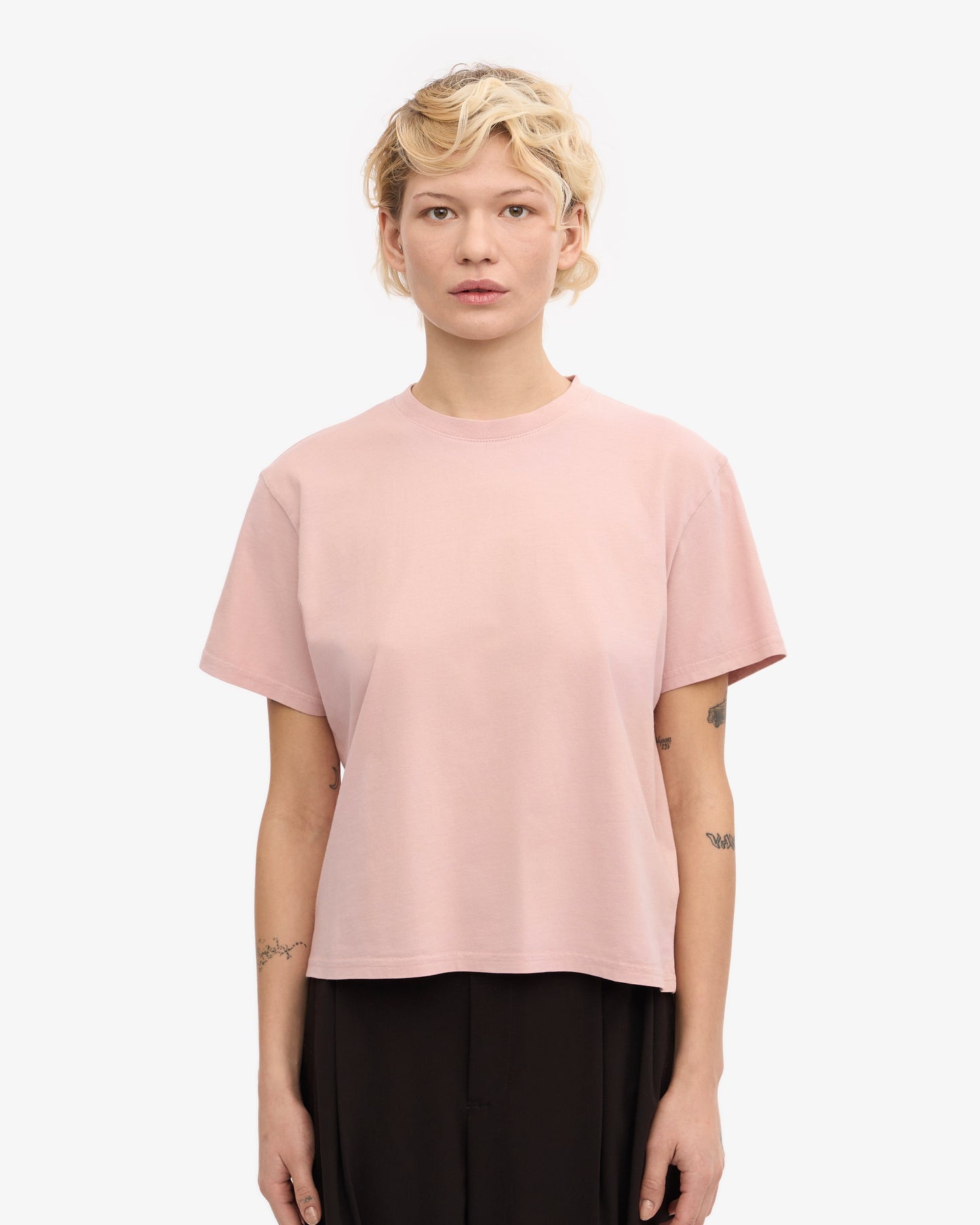 T-shirt en coton bio | rose "Faded Pink"