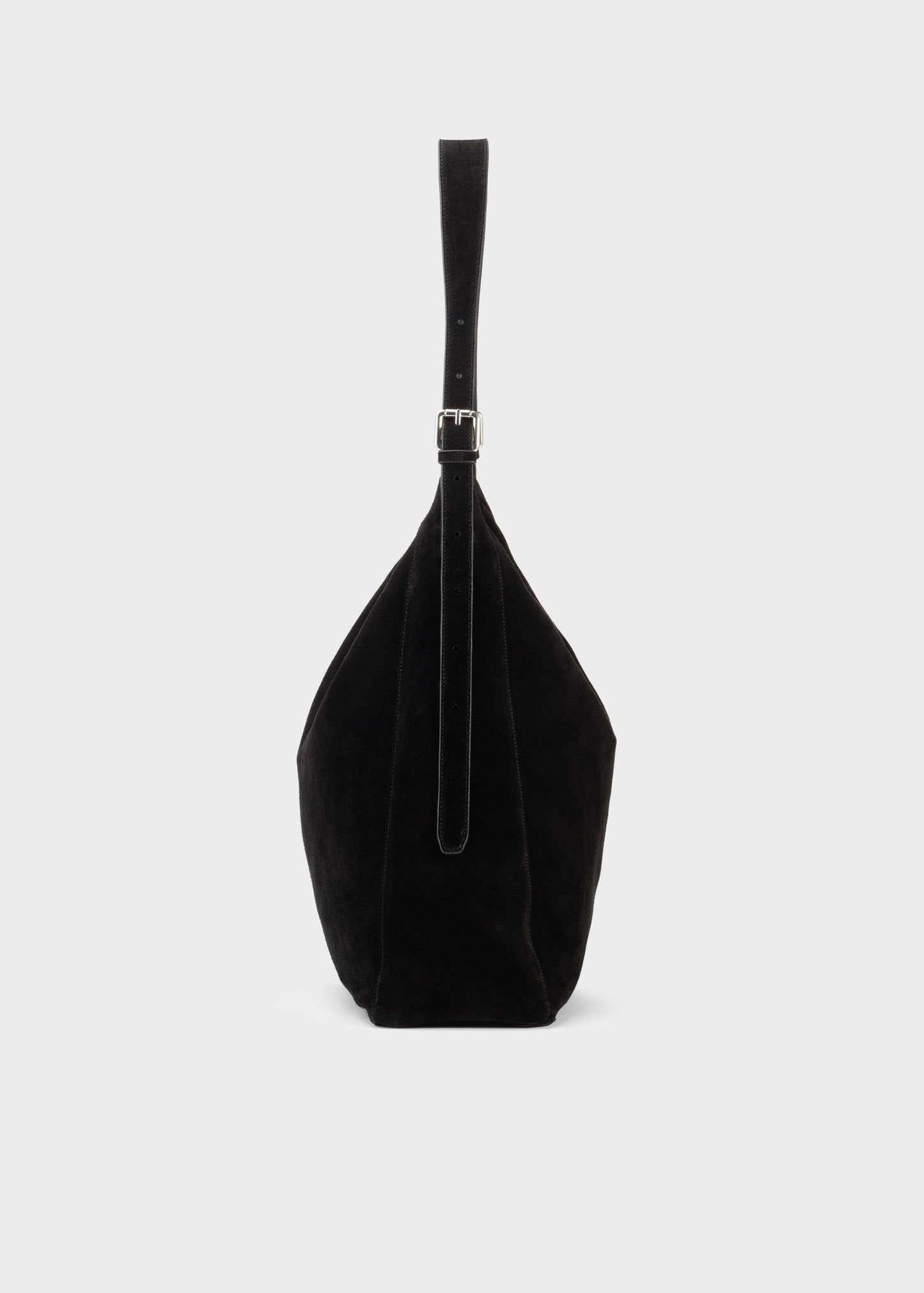 Sac cabas en cuir suède certifié | noir "hilo"