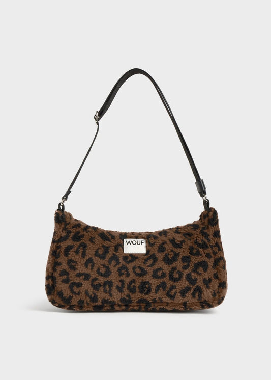 Sac d'épaule matières recyclées | marron "simona shoulder bag - simona"