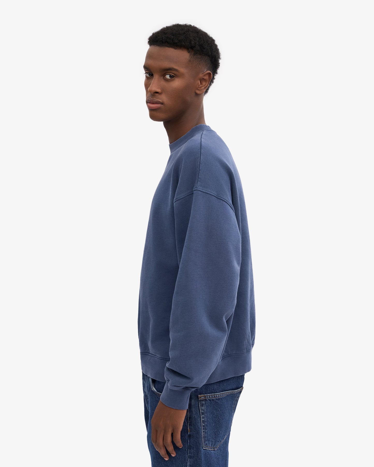 Sweat oversize en coton bio | Bleu neptune "neptune blue"