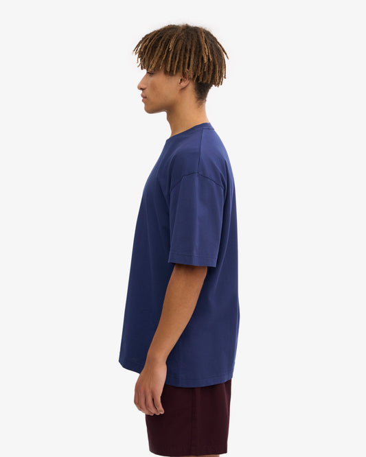 T-shirt oversize en coton bio | marine "marine blue"