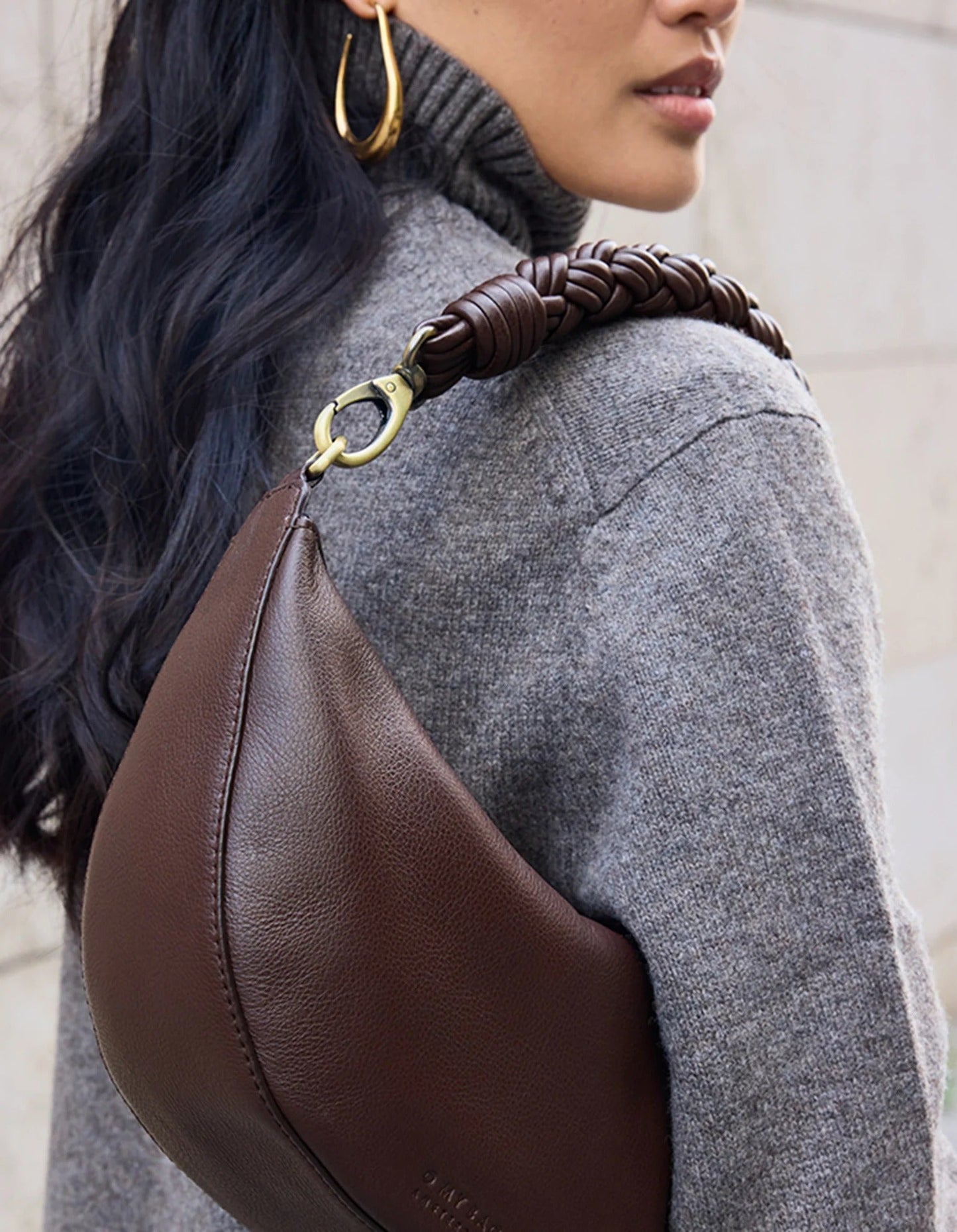 sac en cuir certifié | marron grainé "Leo - Chocolate Soft Grain"