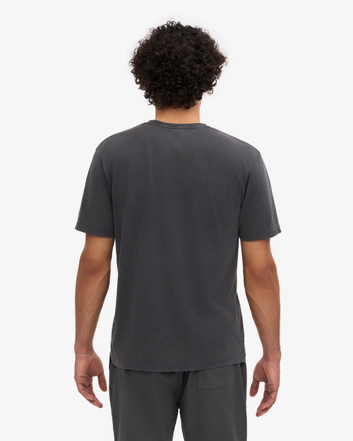 T-shirt manches courtes délavé en coton bio | noir "classic organic tee faded black"