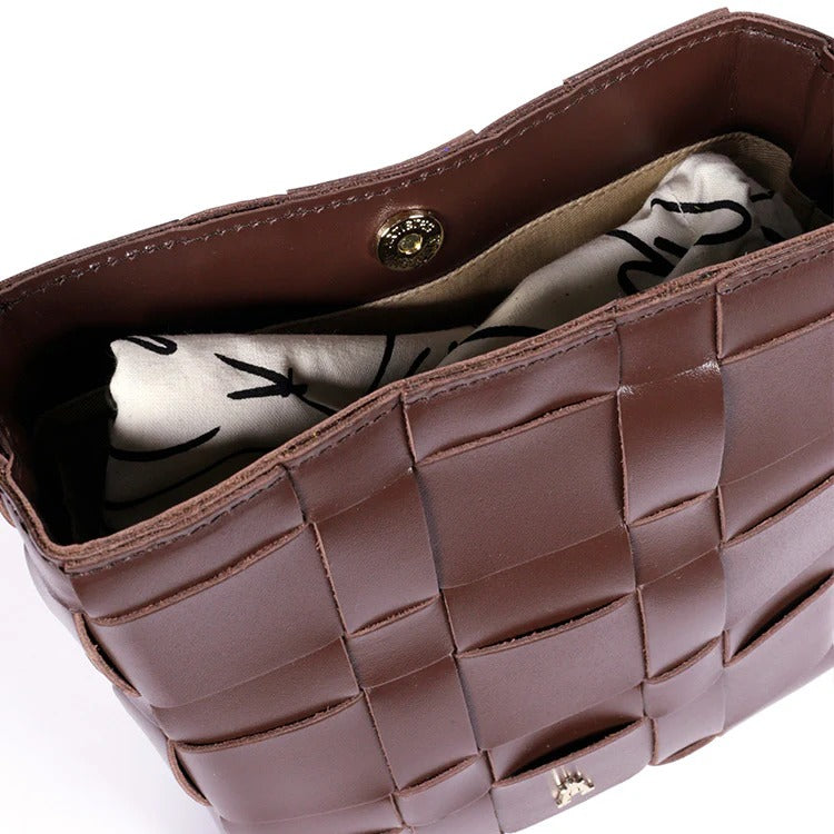 Sac à main en cuir certifié | marron "extrait - choco"