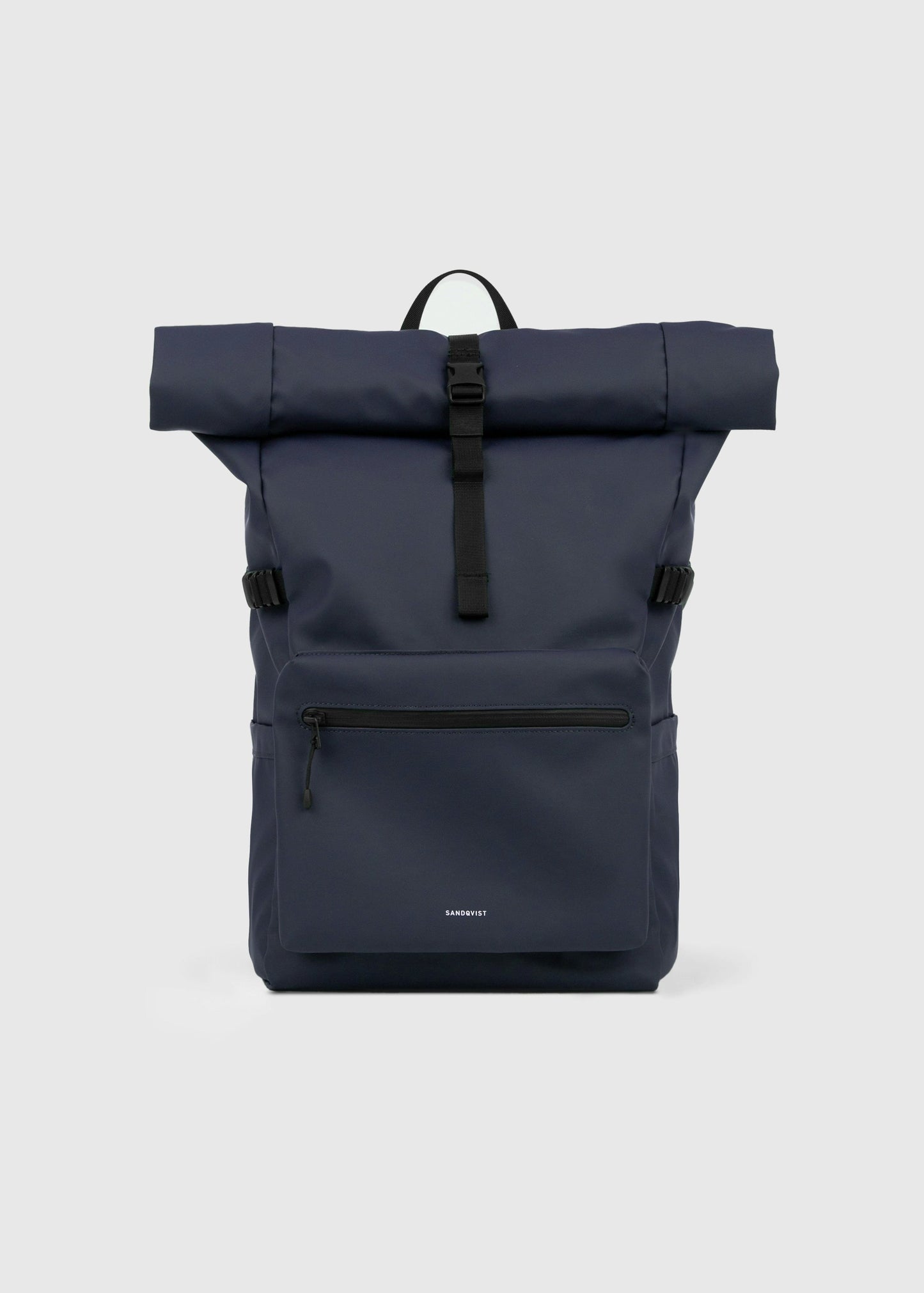 Sac à dos 34L en matière recyclée | bleu foncé "stream rolltop backpack l - navy"