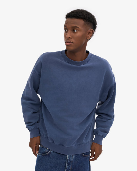 Sweat oversize en coton bio | Bleu neptune "neptune blue"