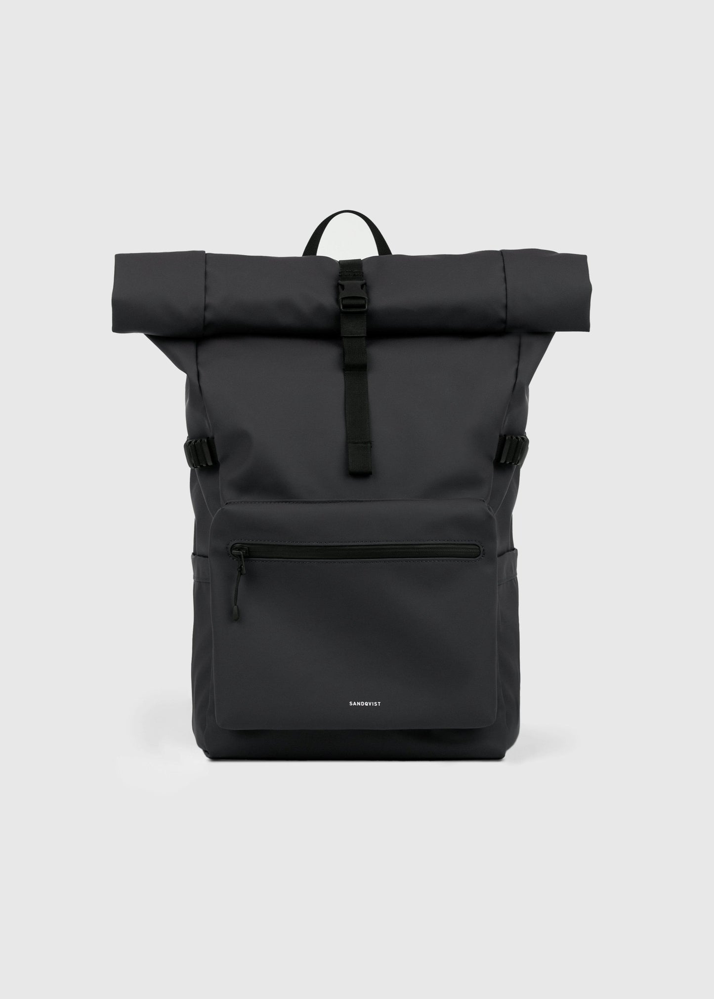 Sac à dos 34L en matière recyclée | noir "stream rolltop backpack l - black"