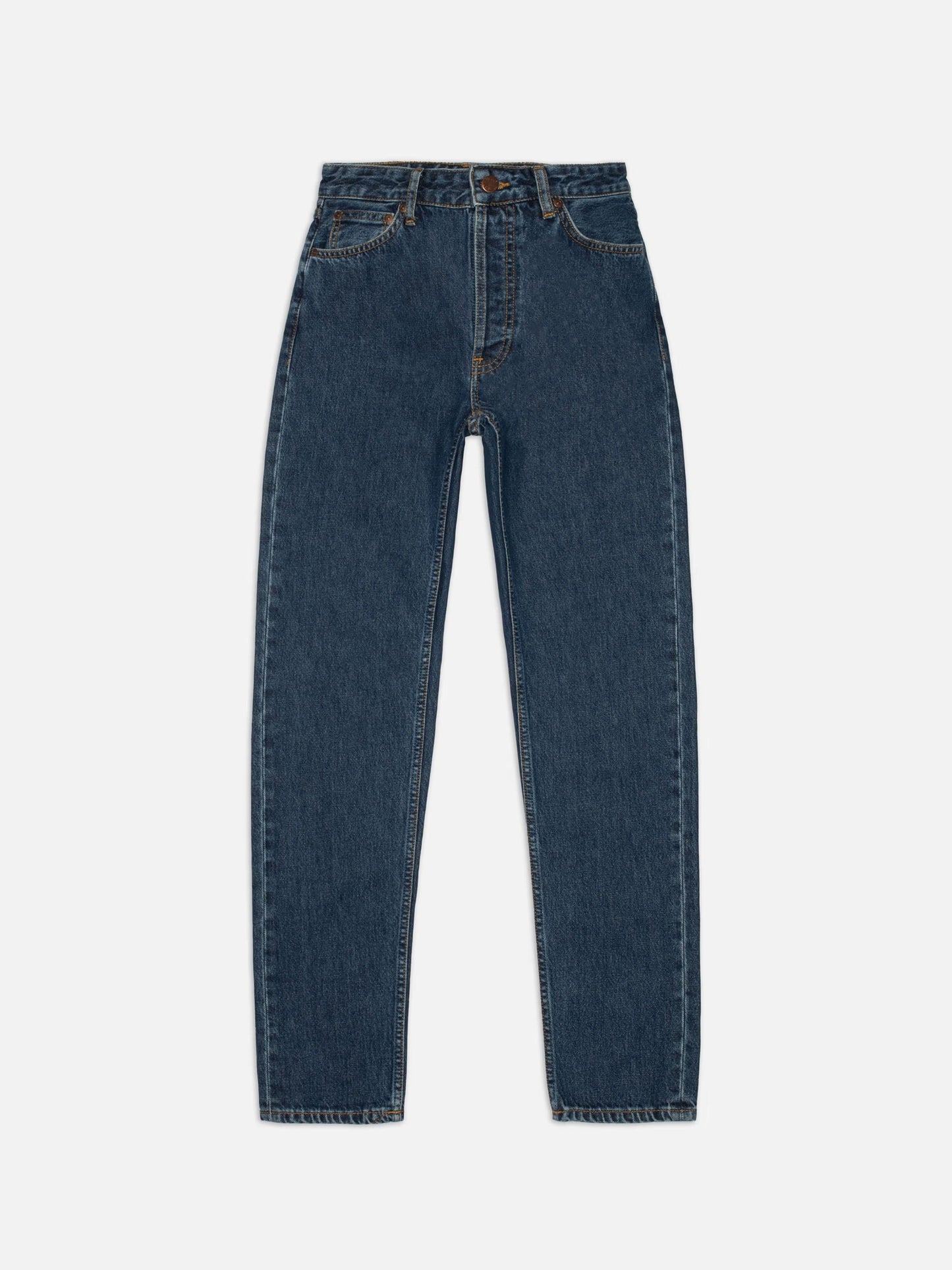 Jean mom en coton bio | bleu foncé "breezy britt - evening-jazz"