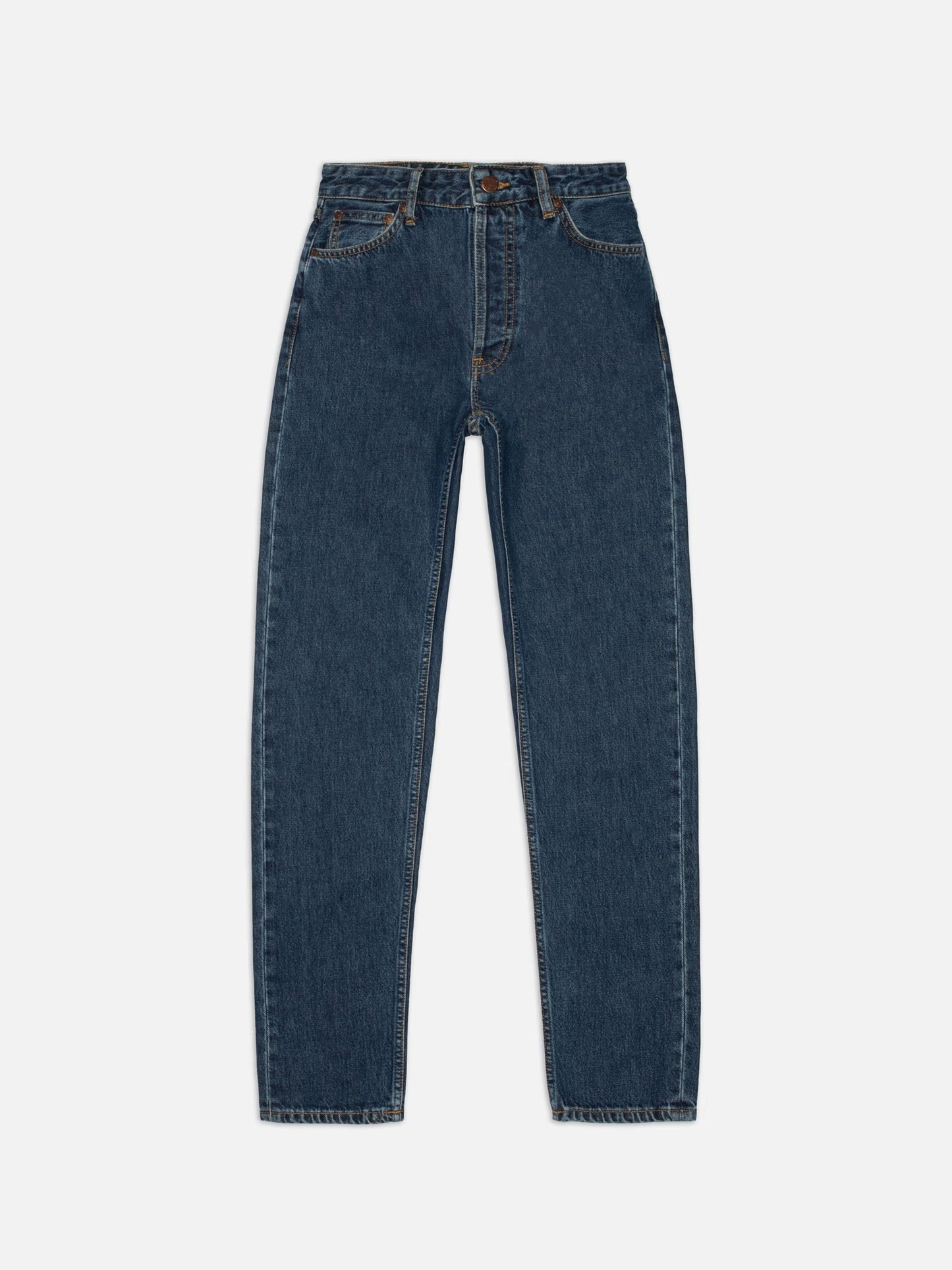 Jean mom en coton bio | bleu foncé 'breezy britt - evening-jazz'