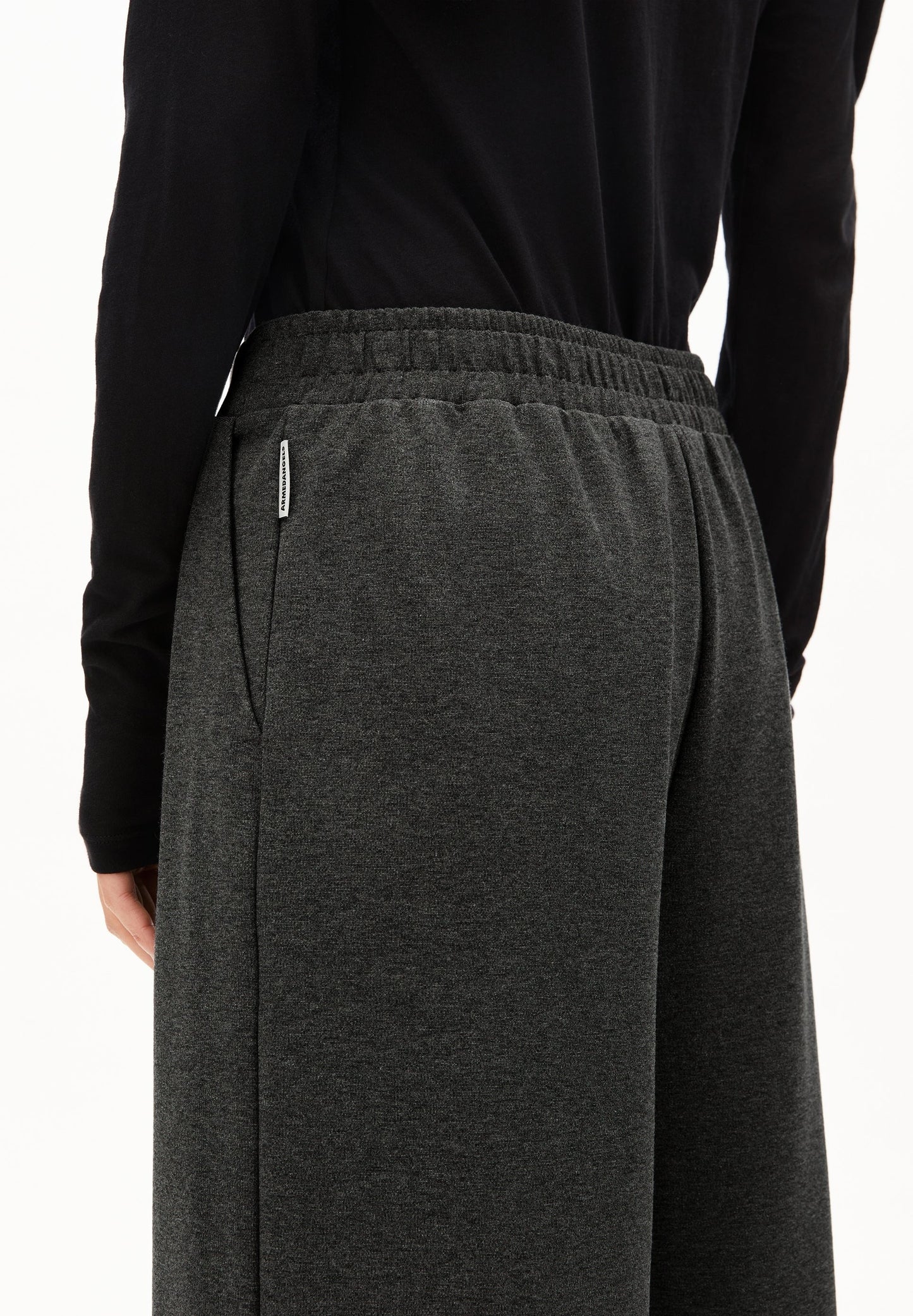 Pantalon en ecovero et matière recyclée | gris "himaari - steel melange"