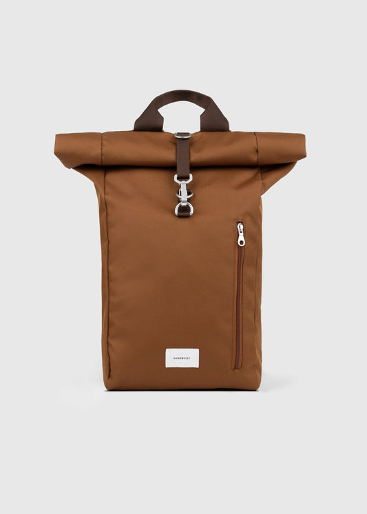Sac à dos 19L en matière recyclée | marron "ground rolltop backpack l - sepia brown"