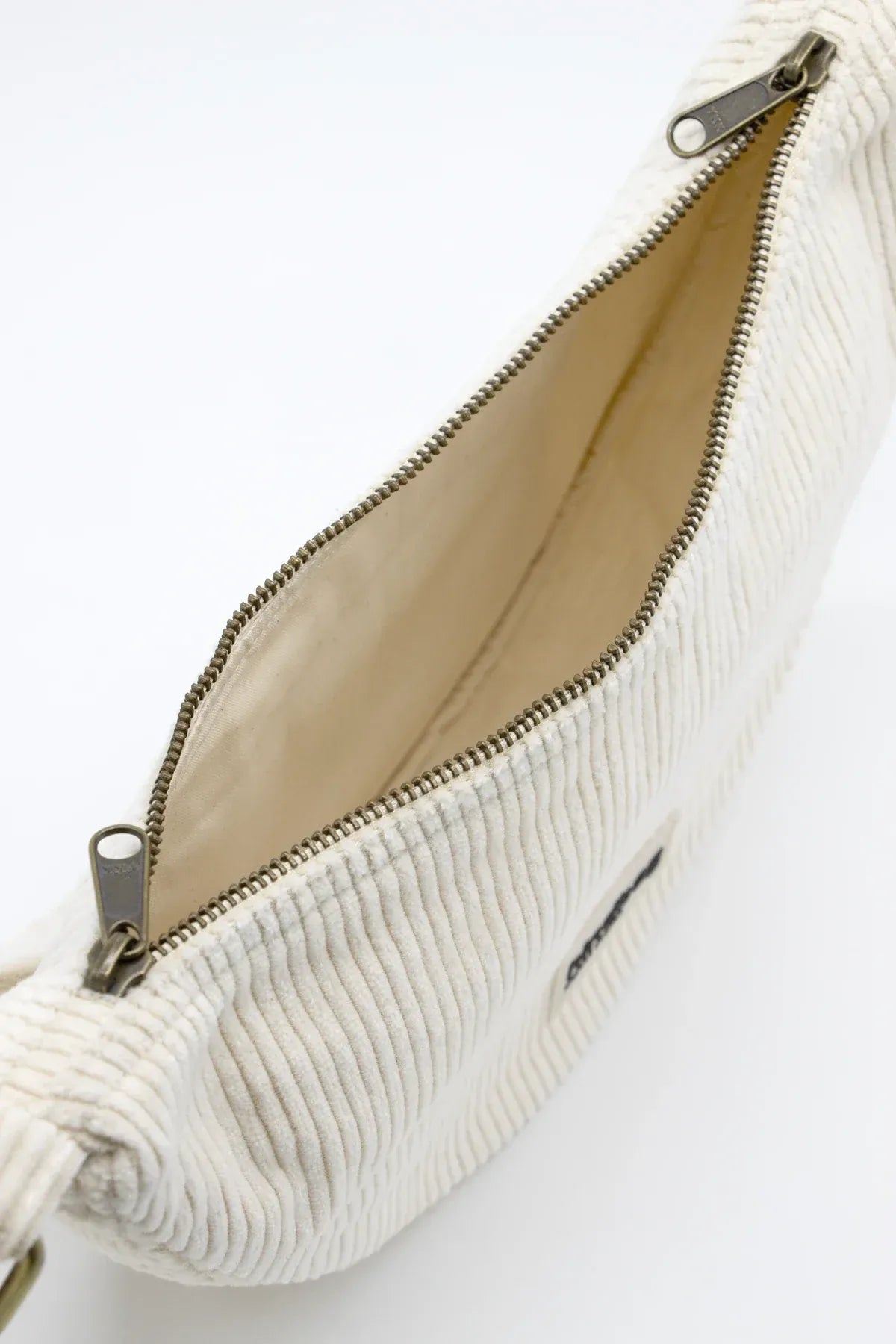 Sac bandoulière en coton bio  | écru "andrea velours"