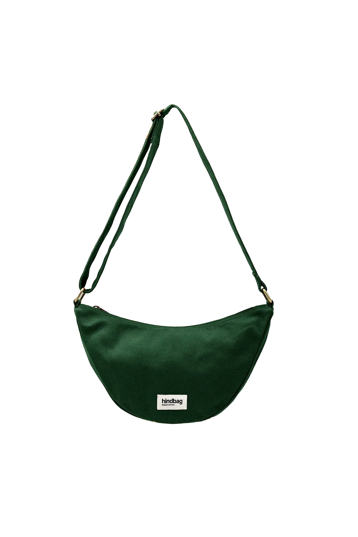 Sac bandoulière en coton bio  | vert "andrea vert sapin"