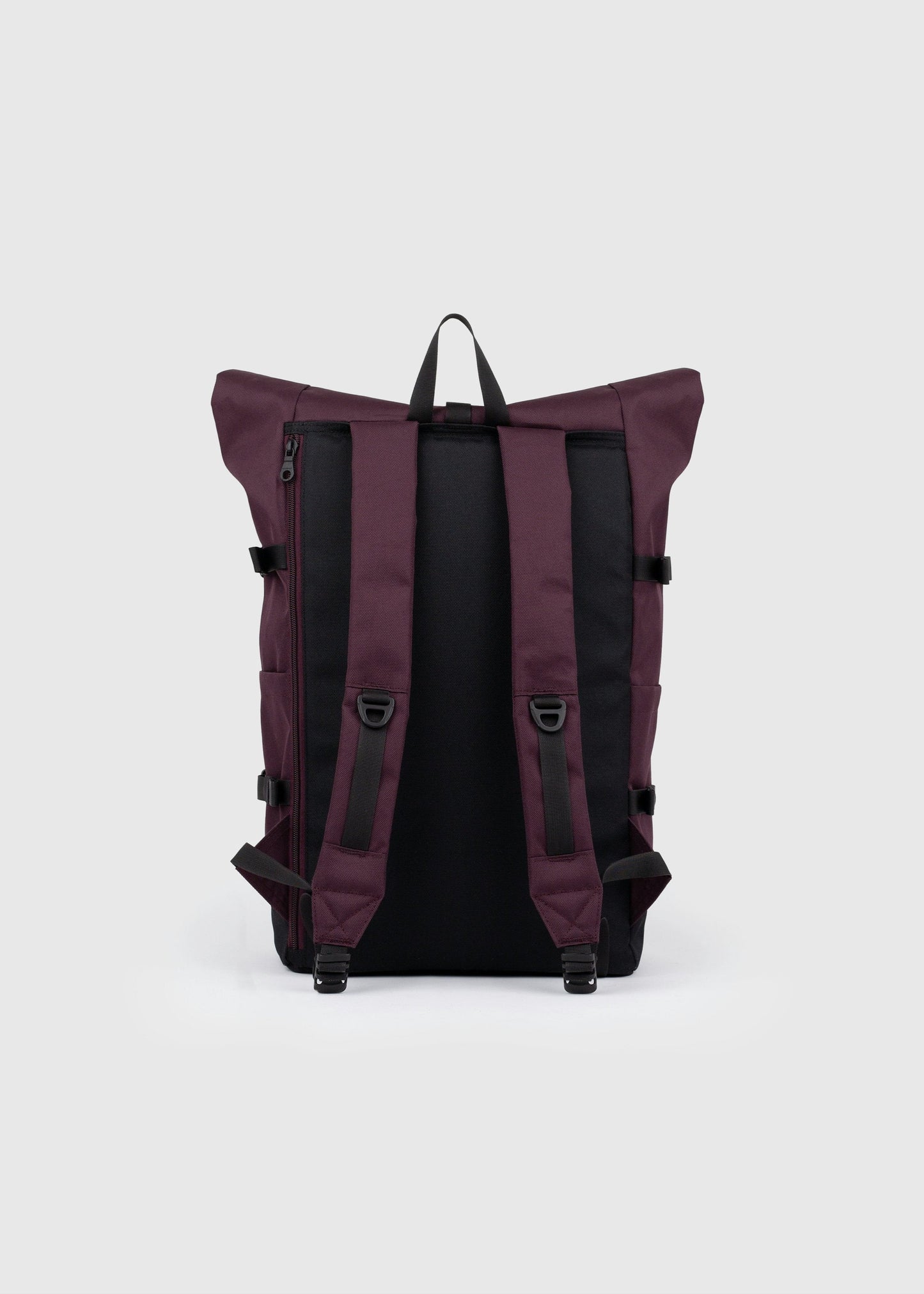 Sac à dos 26L en matière recyclée | bordeaux "icon rolltop backpack l - cabernet"