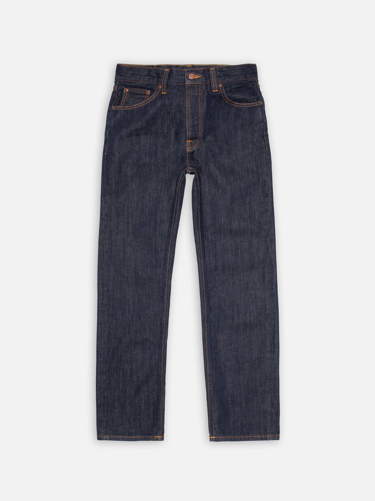 Jean droit large en coton bio  brut "rad rufus blue one wash"