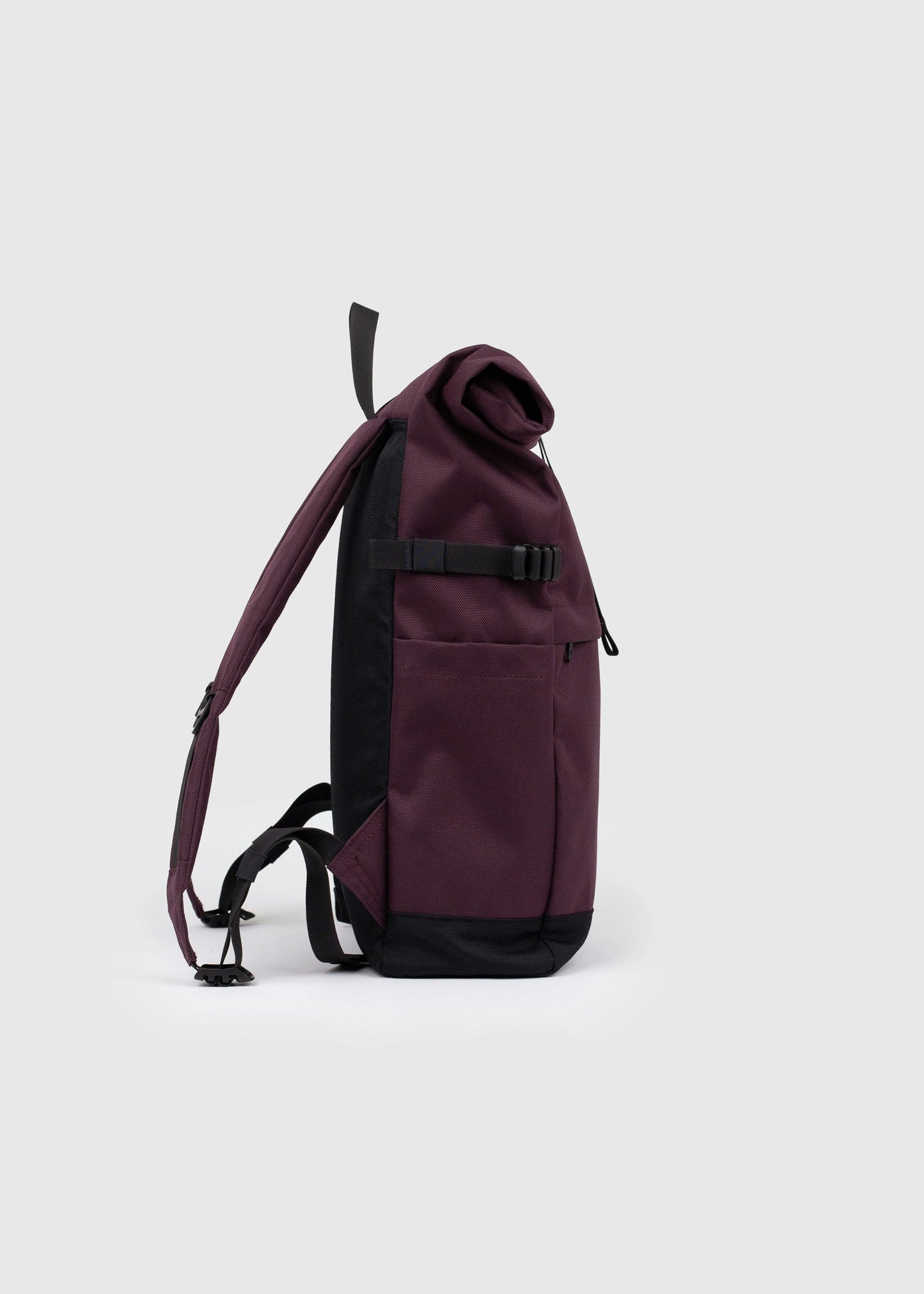 Sac à dos 23L en matière recyclée | bordeaux "icon rolltop backpack m - cabernet"