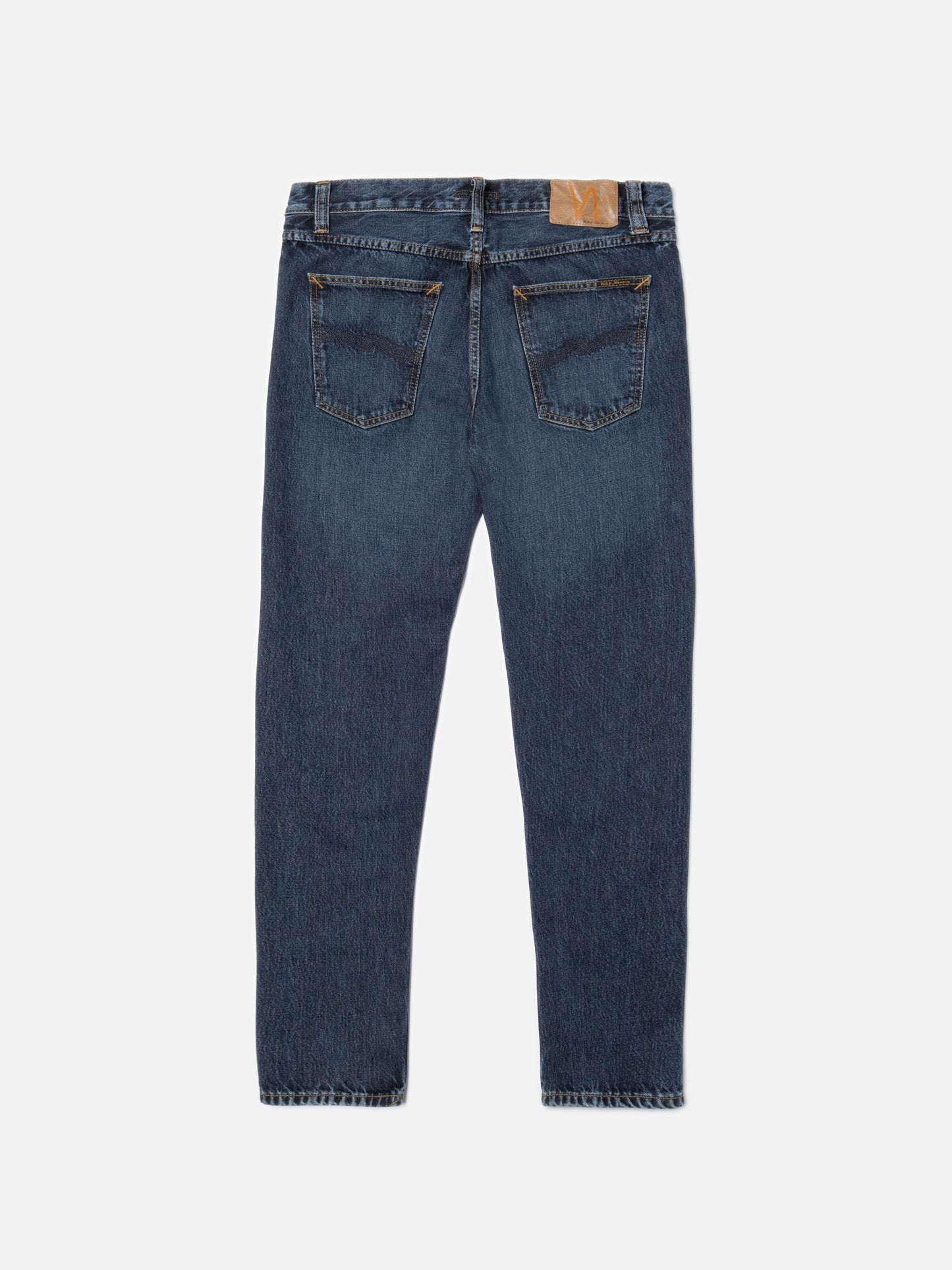 Jean fuselé en coton bio | bleu foncé "steady eddie ii blue soil"