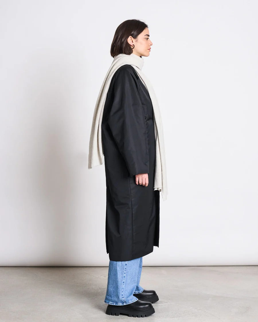 Écharpe en coton recyclé | Gris clair "ross light grey"