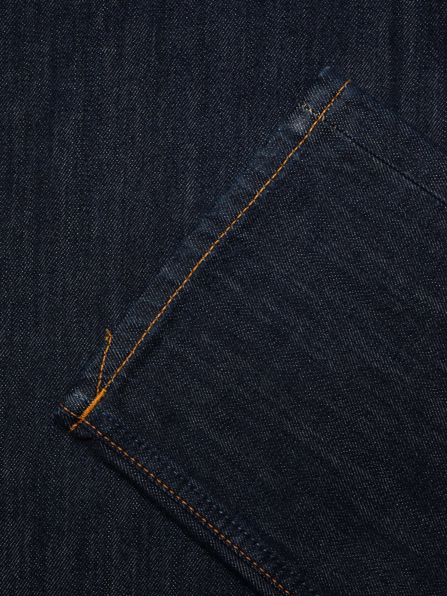 Jean droit large en coton bio  brut "rad rufus blue one wash"