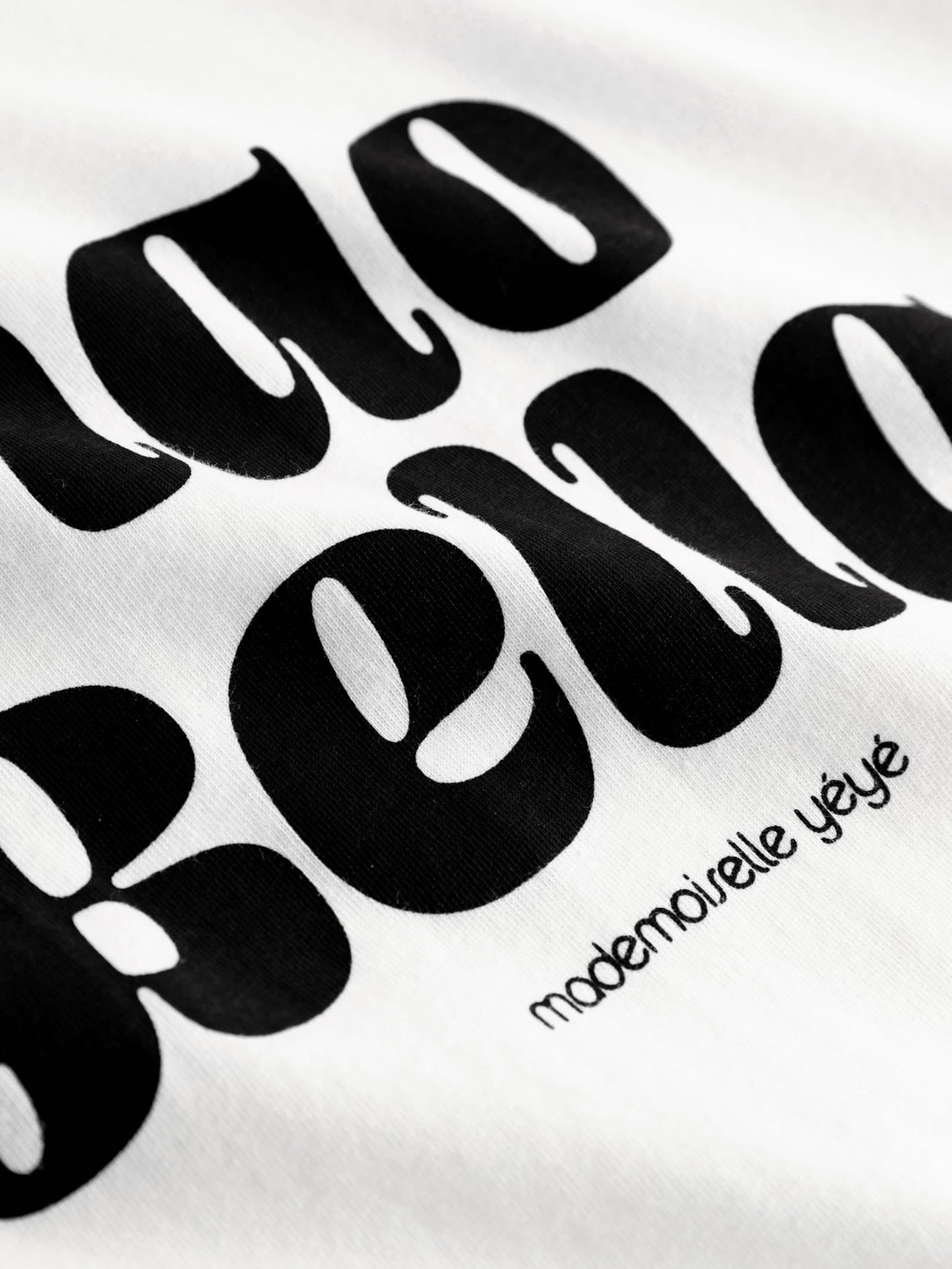 T-shirt en coton bio | blanc "ciao bella t-shirt - white"