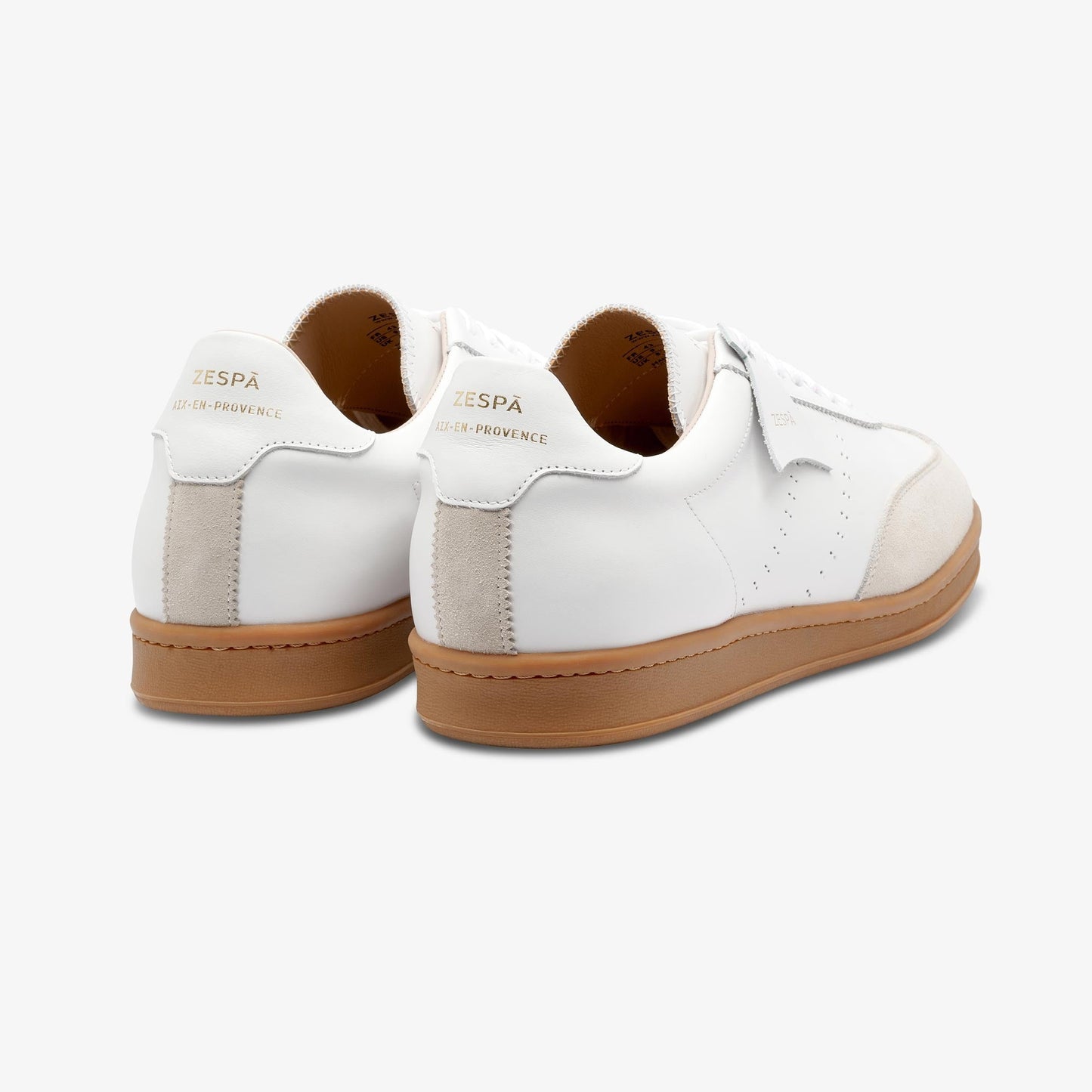 Baskets en cuir certifié | blanc "zspgt apla nappa white - white"