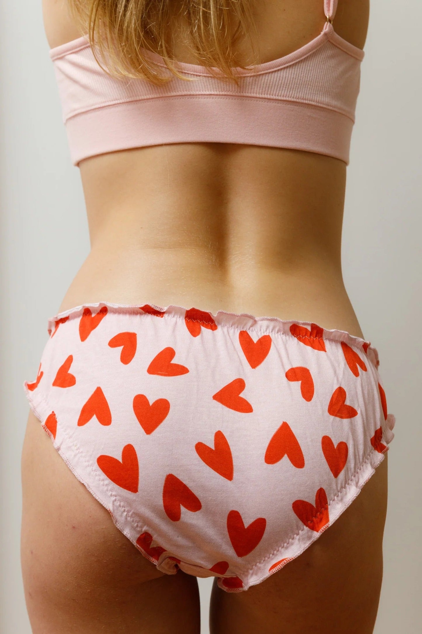 culotte bloomer en coton bio | rose "mi amor"