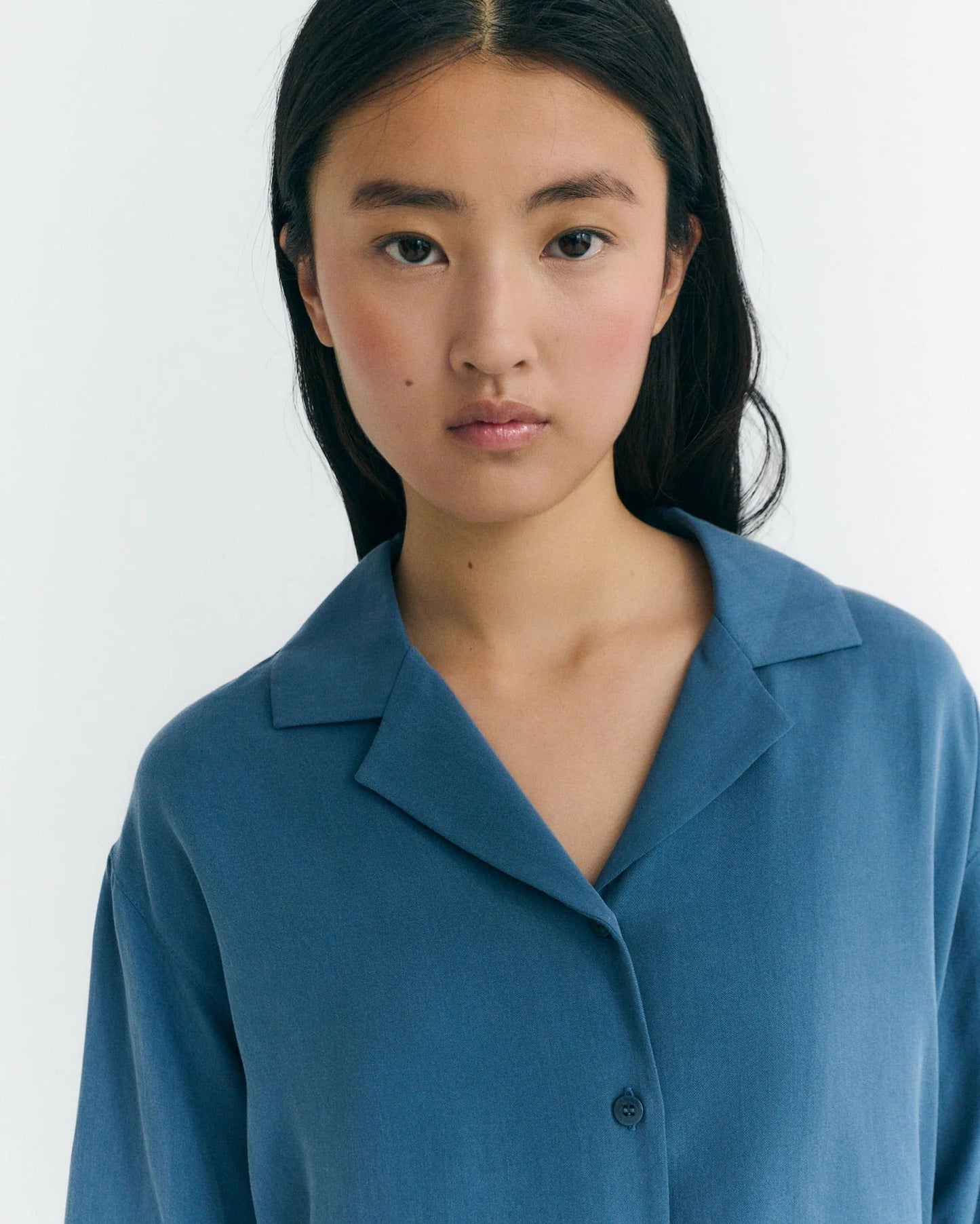 Chemise en tencel | bleu 'sea sira blouse - blu'