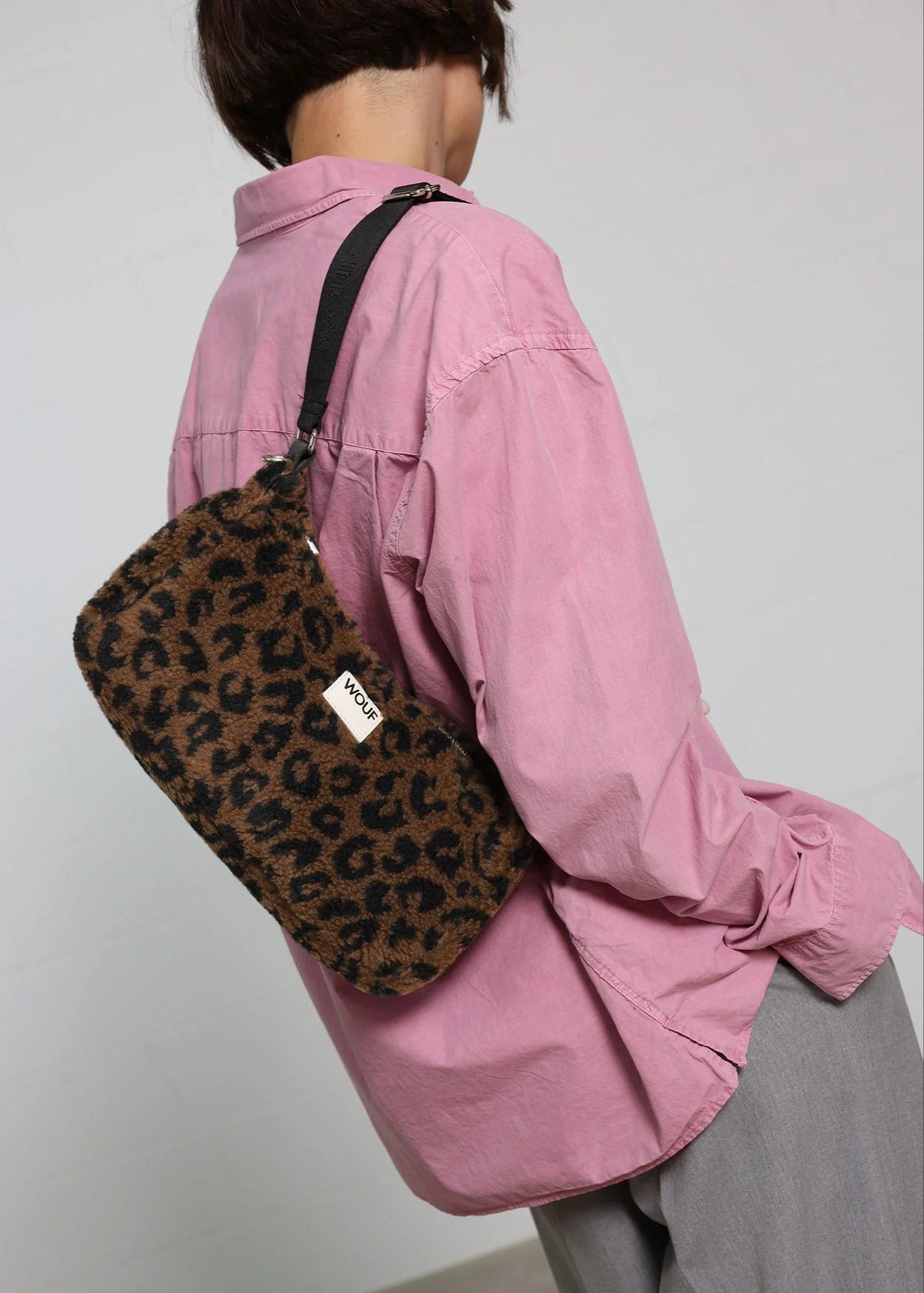Sac d'épaule matières recyclées | marron "simona shoulder bag - simona"