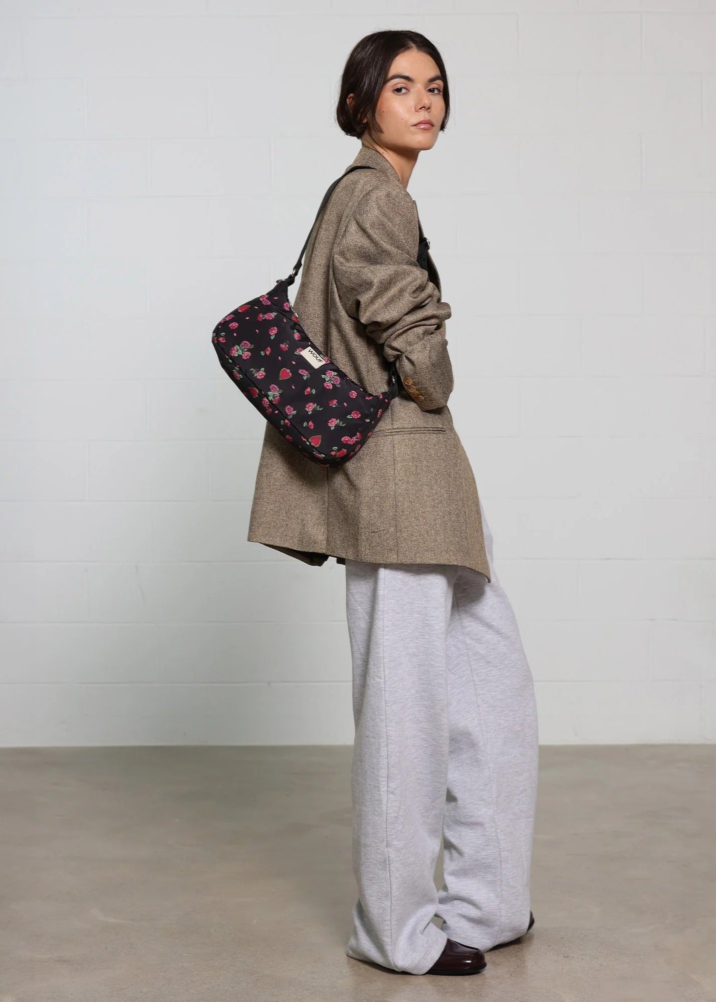 Sac en matières recyclées | multicolor "bloom shoulder bag - bloom"