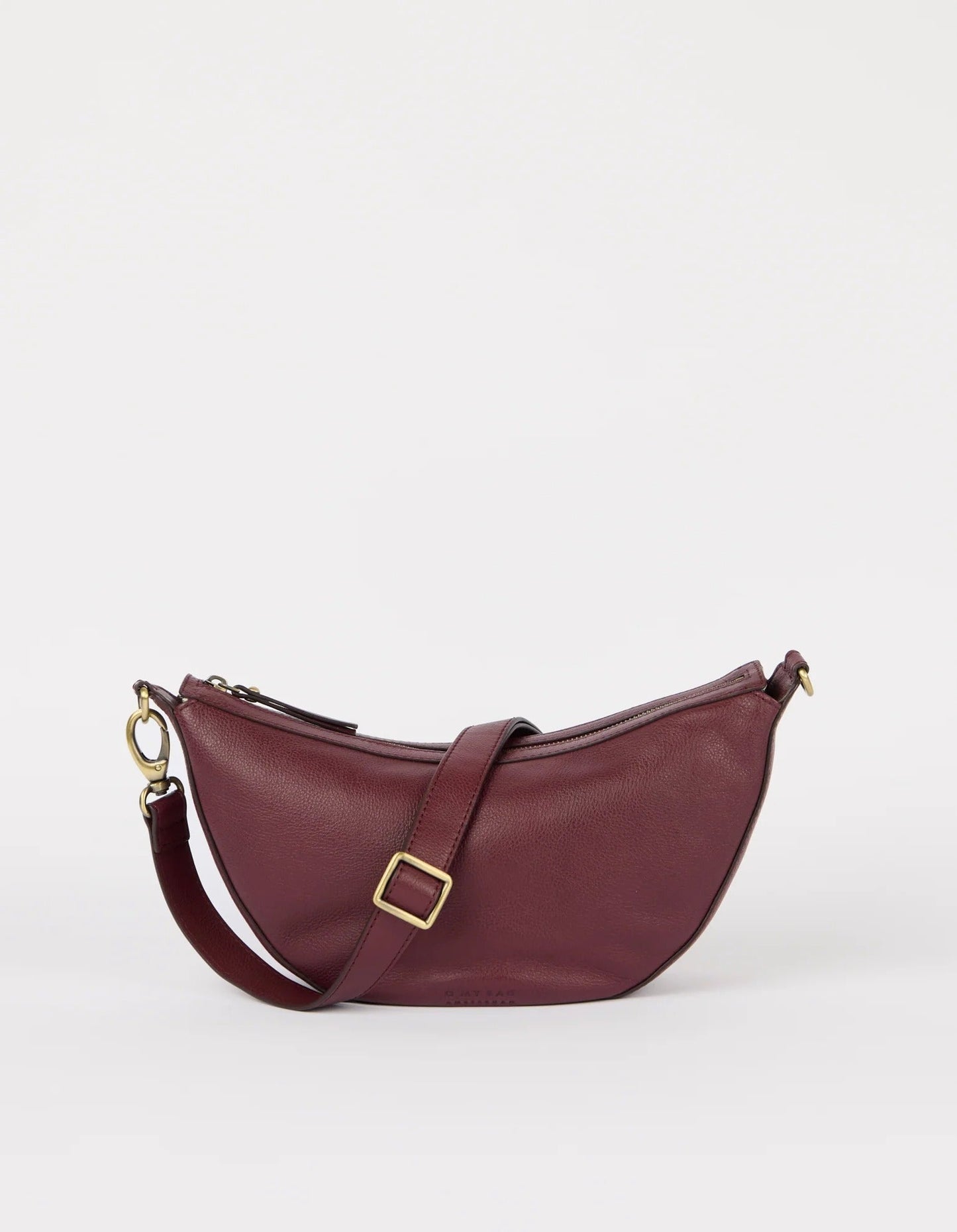 sac en cuir certifié | bordeaux "Leo - Dark Cherry Soft Grain"