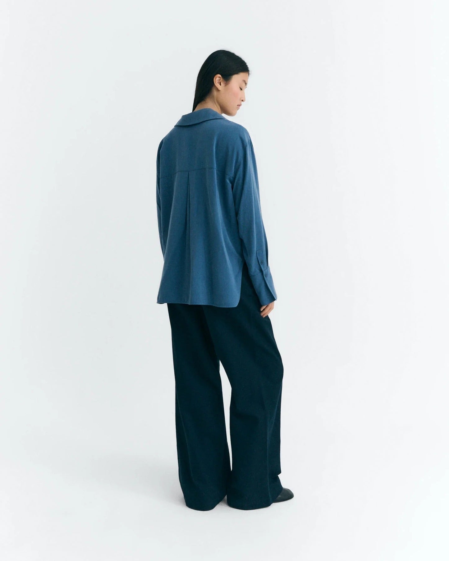 Chemise en tencel | bleu 'sea sira blouse - blu'