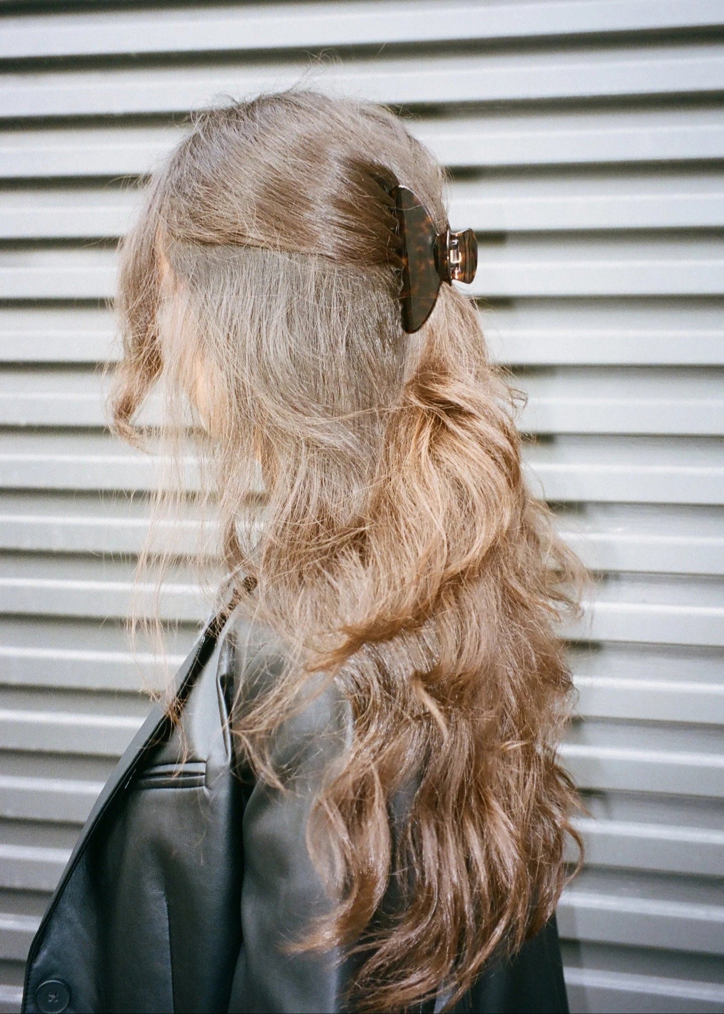 Pince à cheveux en acétate biosourcé | marron "bff - ecaille"