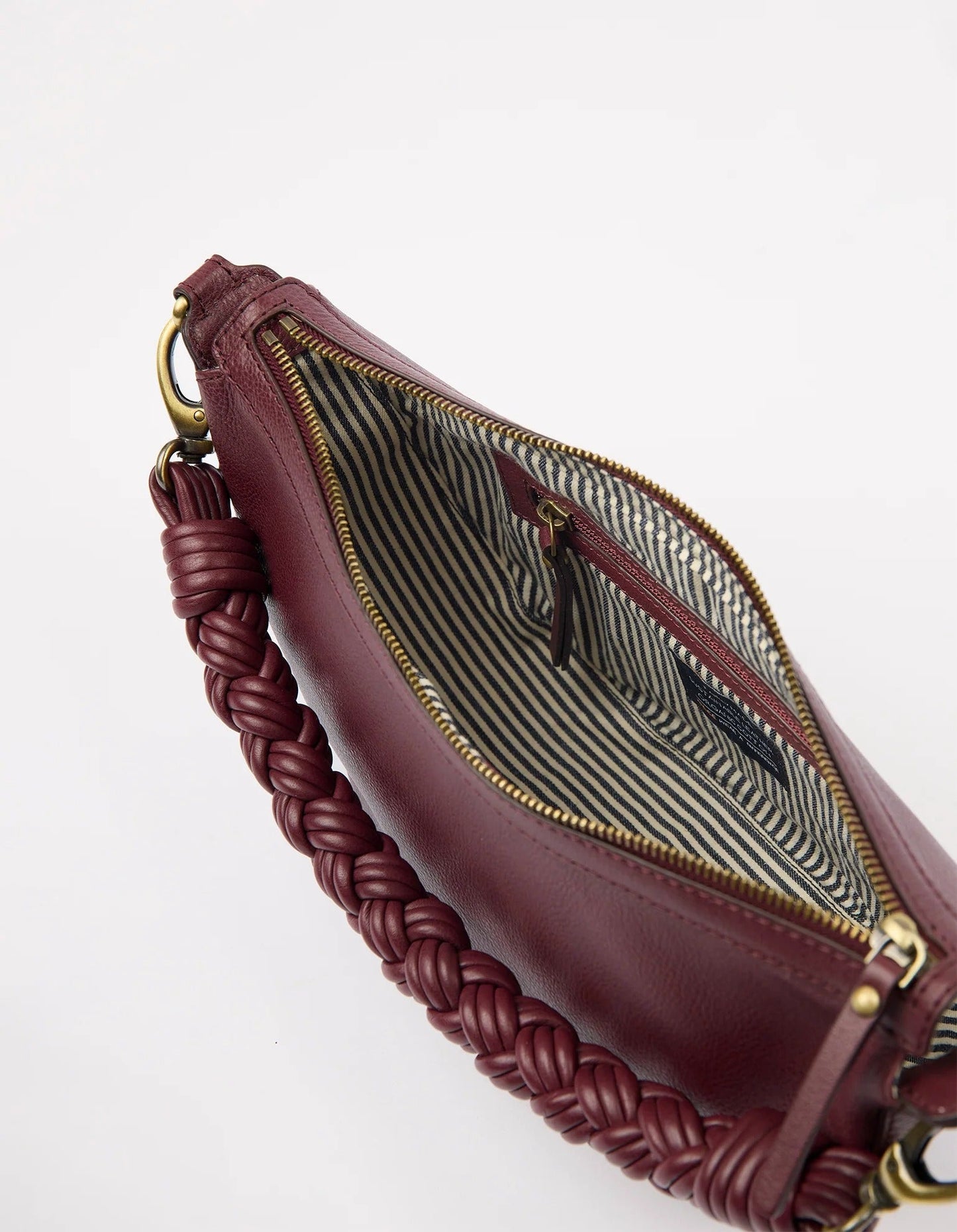 sac en cuir certifié | bordeaux "Leo - Dark Cherry Soft Grain"