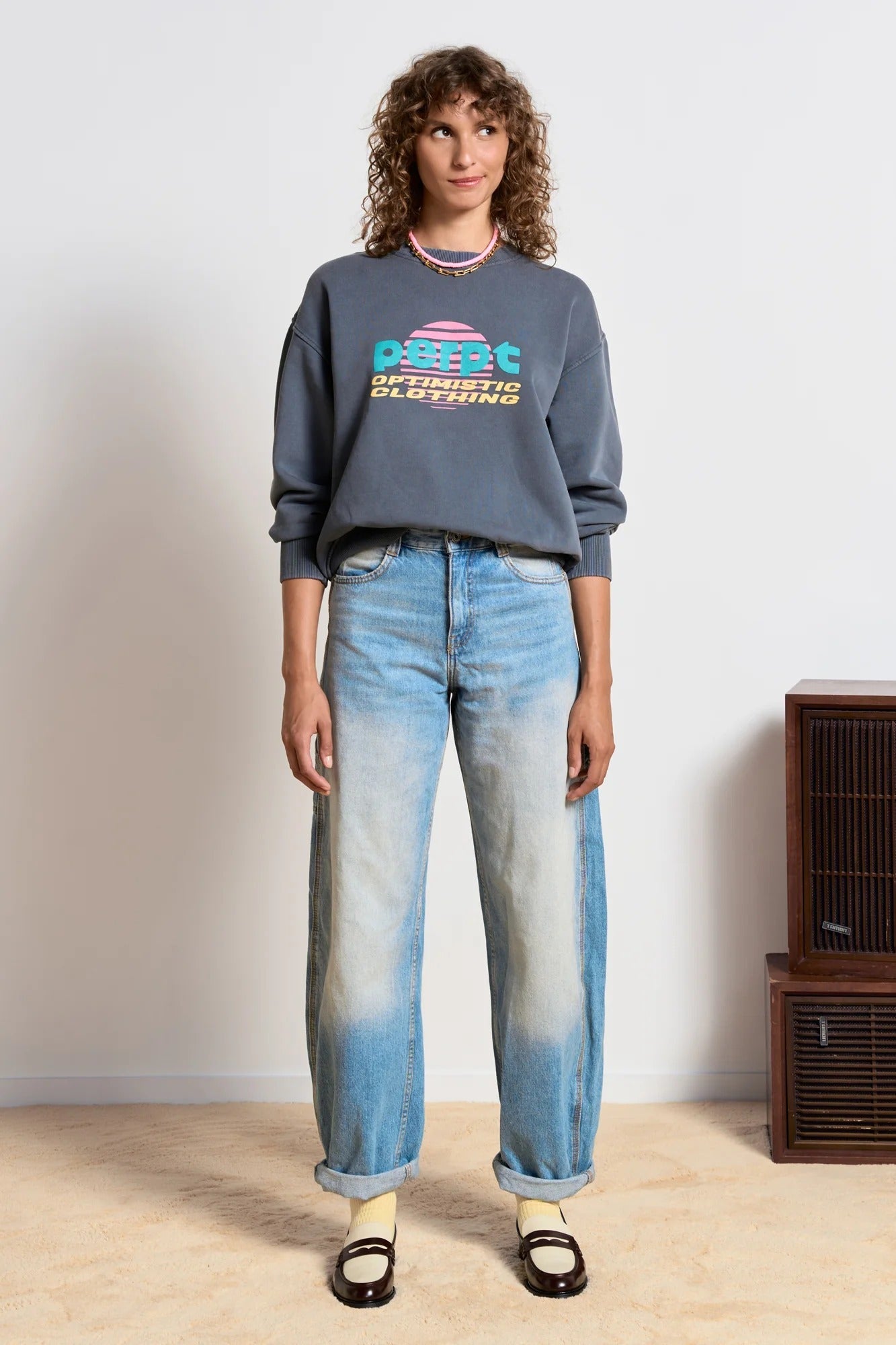 Sweat en coton bio | anthracite "donna"