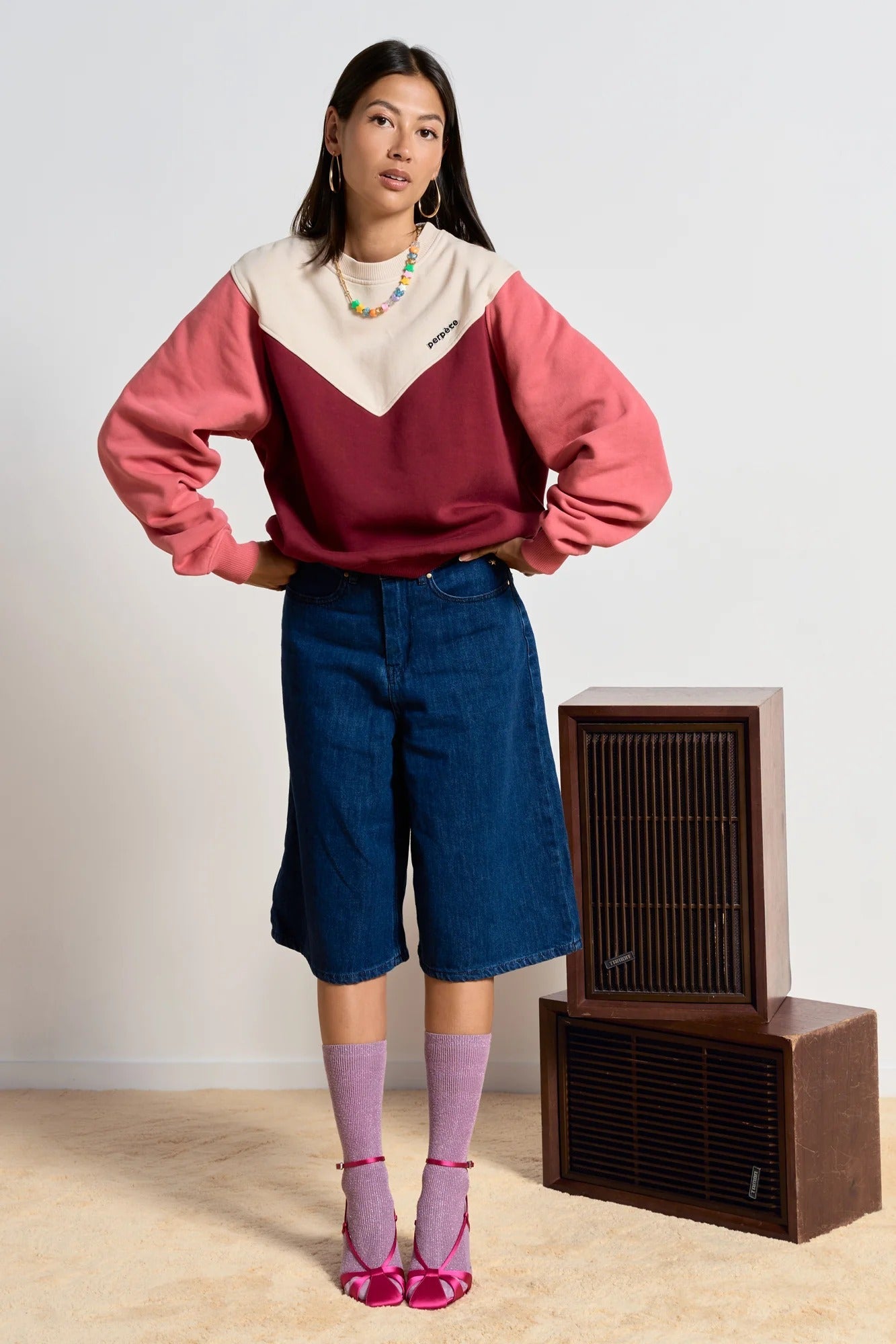 sweatshirt en coton bio | multicolore "max"