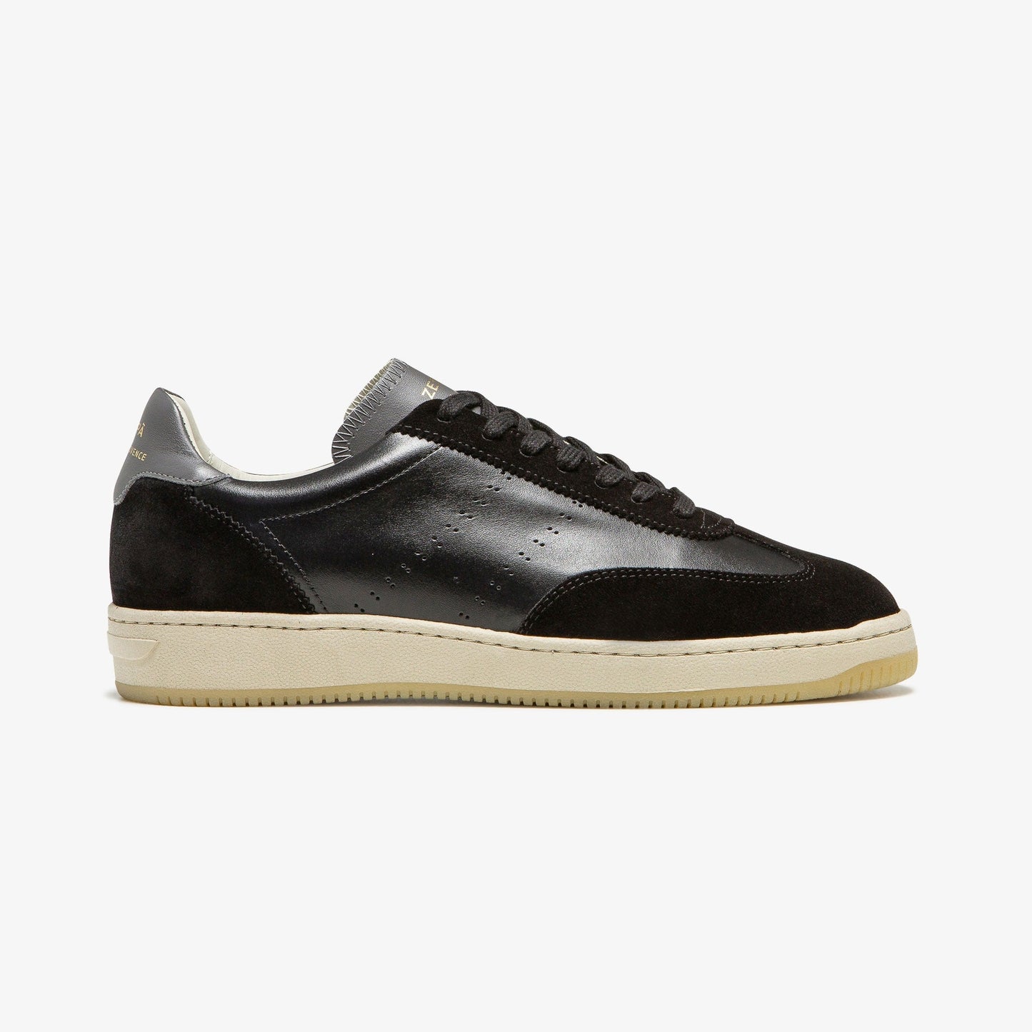 Baskets en cuir certifié | noir "zspgt max nappa suede - black"