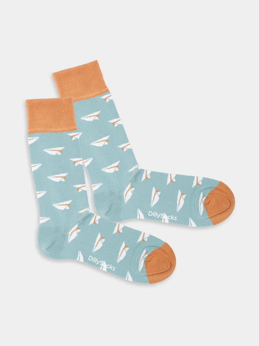 Chaussettes en coton bio | multicolore "folded flights"