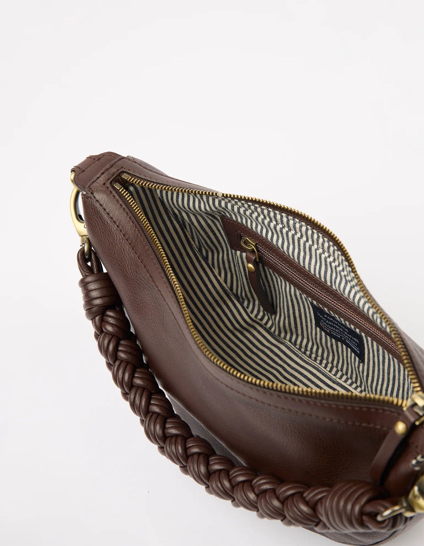 sac en cuir certifié | marron grainé "Leo - Chocolate Soft Grain"
