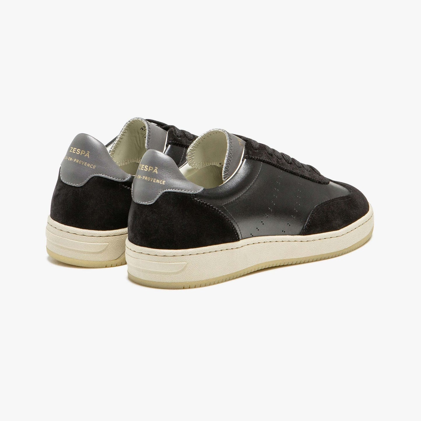 Baskets en cuir certifié | noir "zspgt max nappa suede - black"