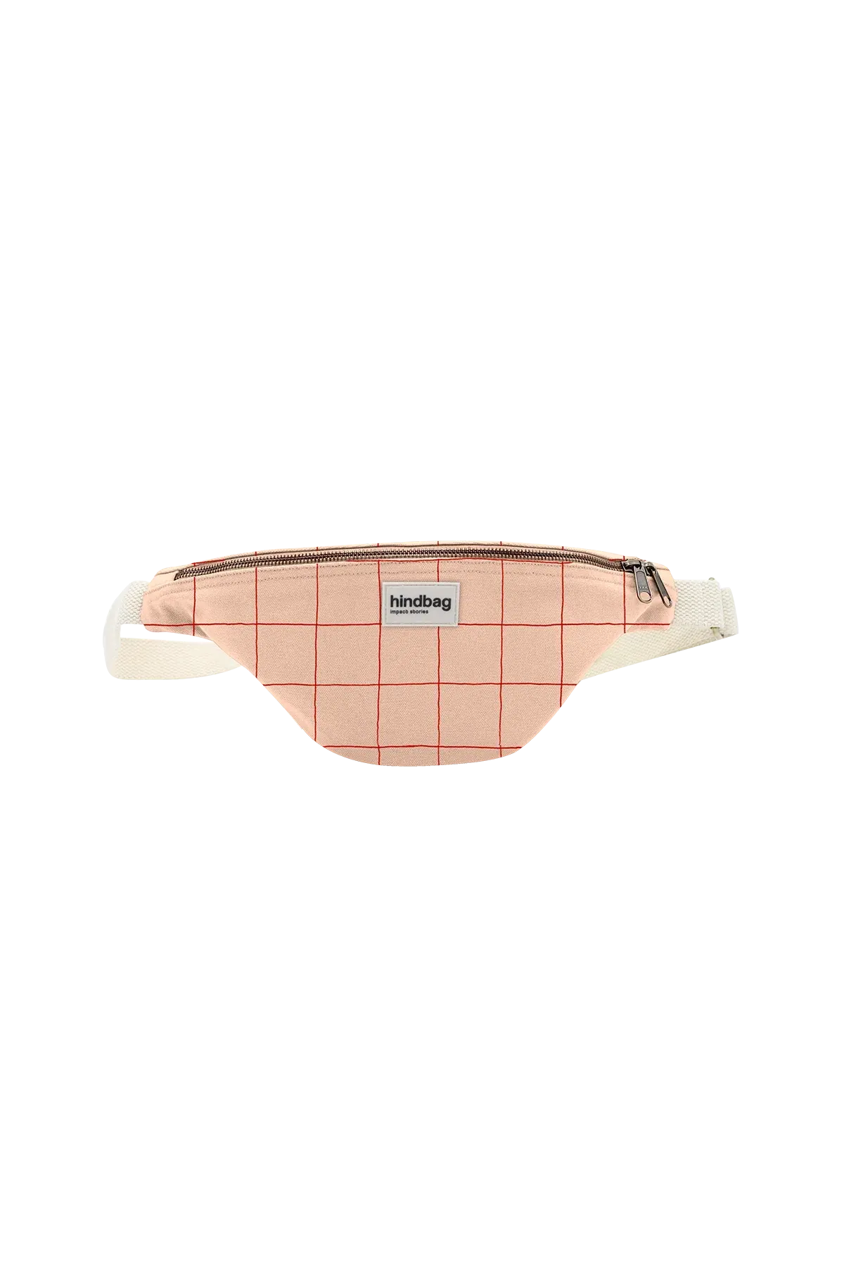 Banane en coton bio | rose/rouge "olivia carreaux rose/rouge"