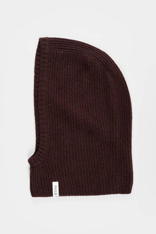 Cagoule en cachemire recyclé | marron "marika - Brown caffè"