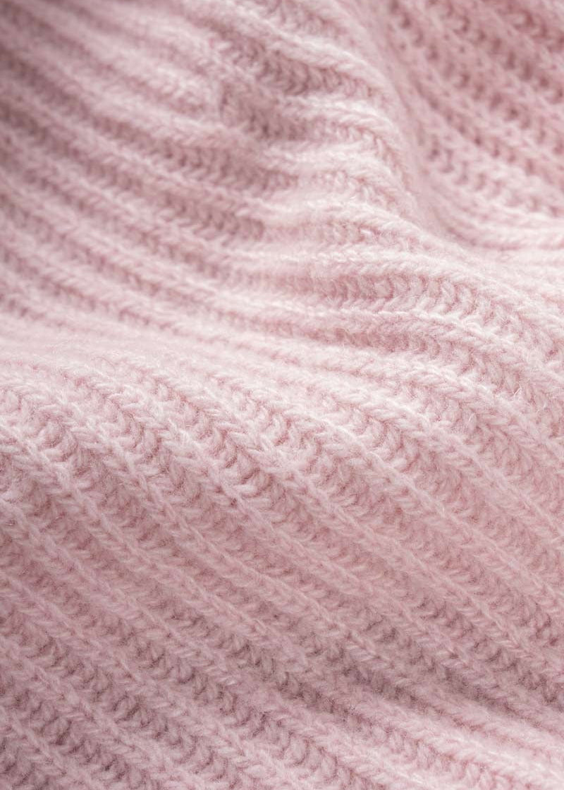 Cagoule en cachemire recyclé | rose "marika - rosa blush"