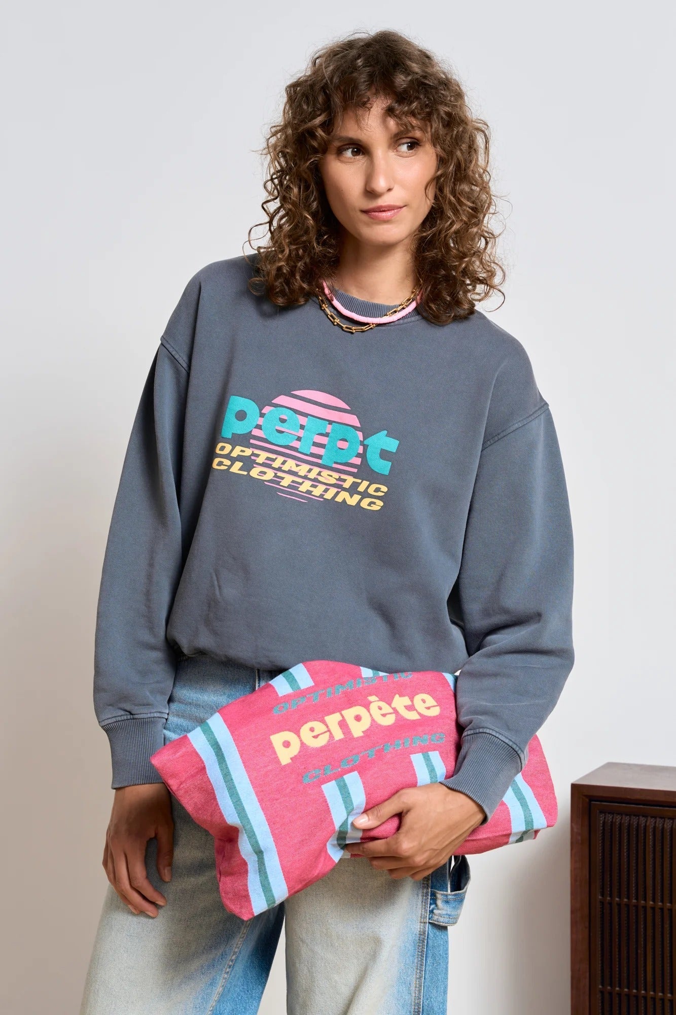 Sweat en coton bio | anthracite "donna"