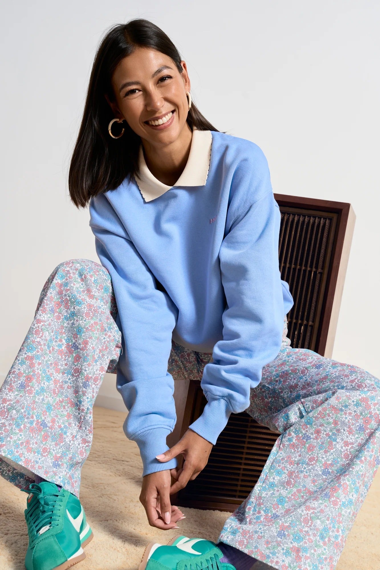 Sweat en coton bio | bleu "geri"