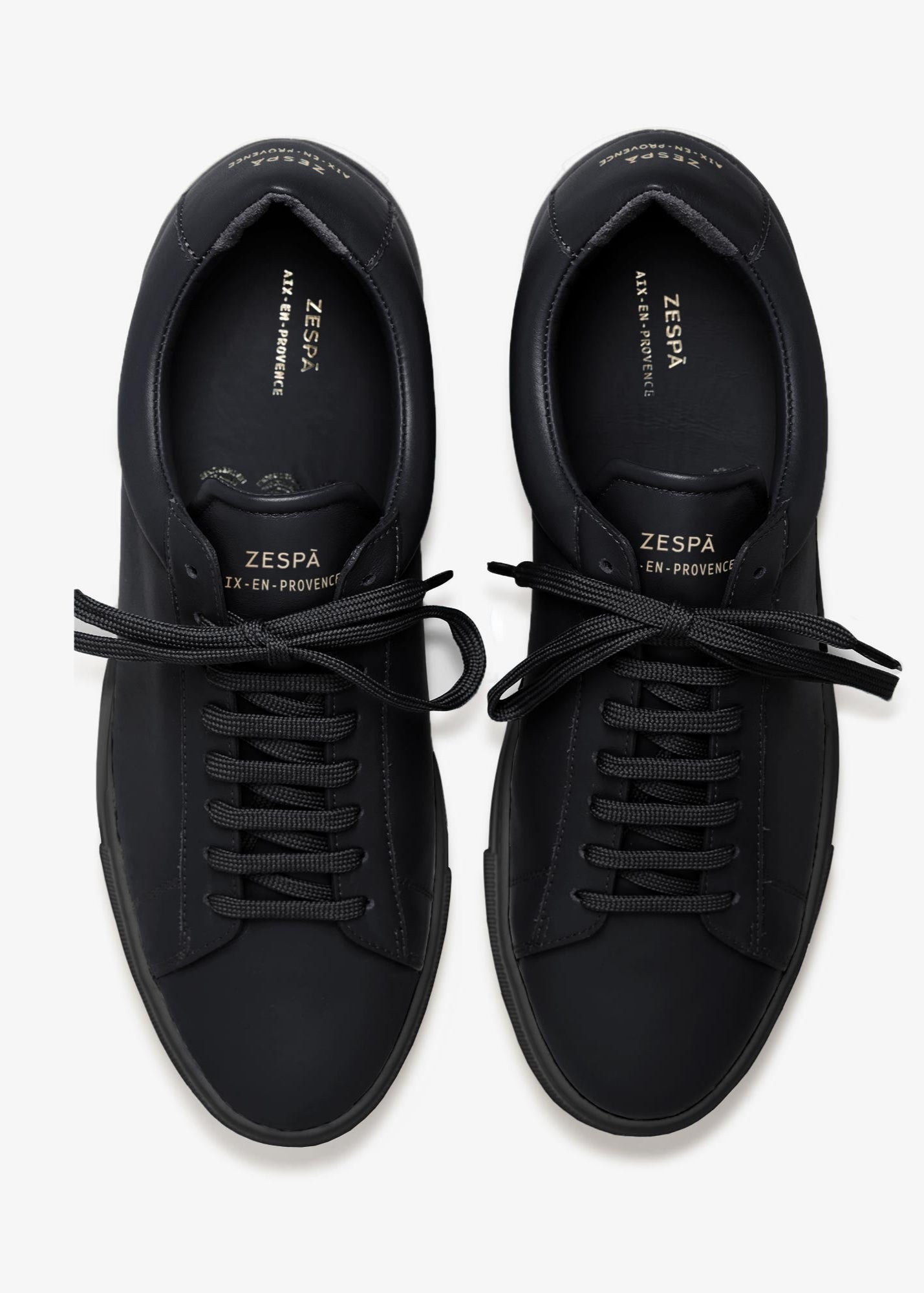 Baskets en cuir certifié | noir "zsp4 full color - black"