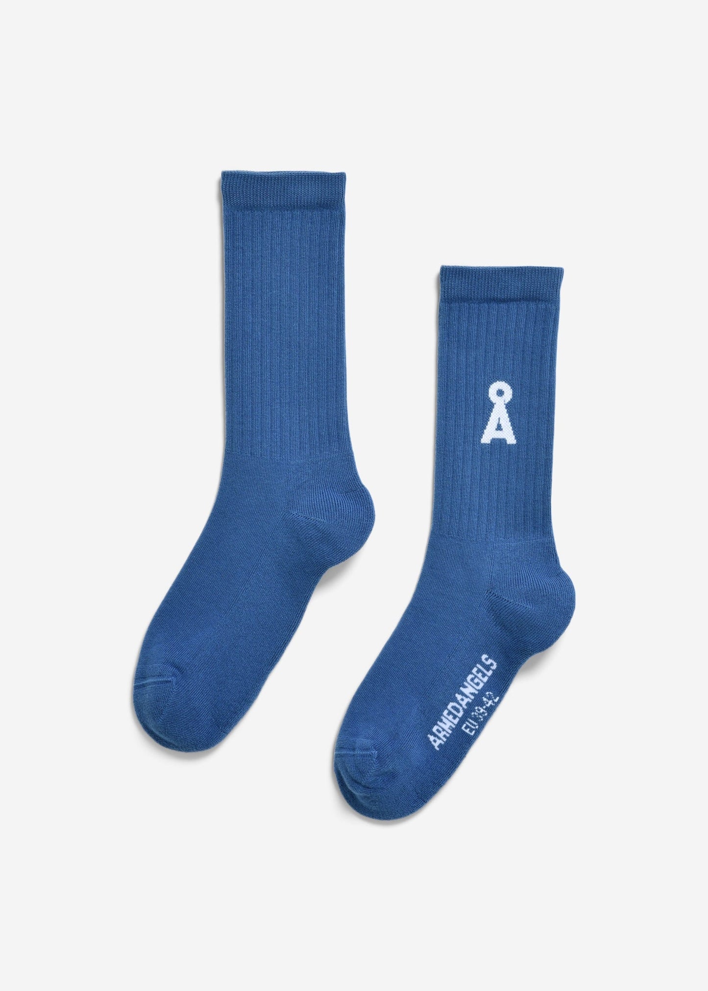 Chaussettes en coton biologique | bleu "saamus bold - dark morning"