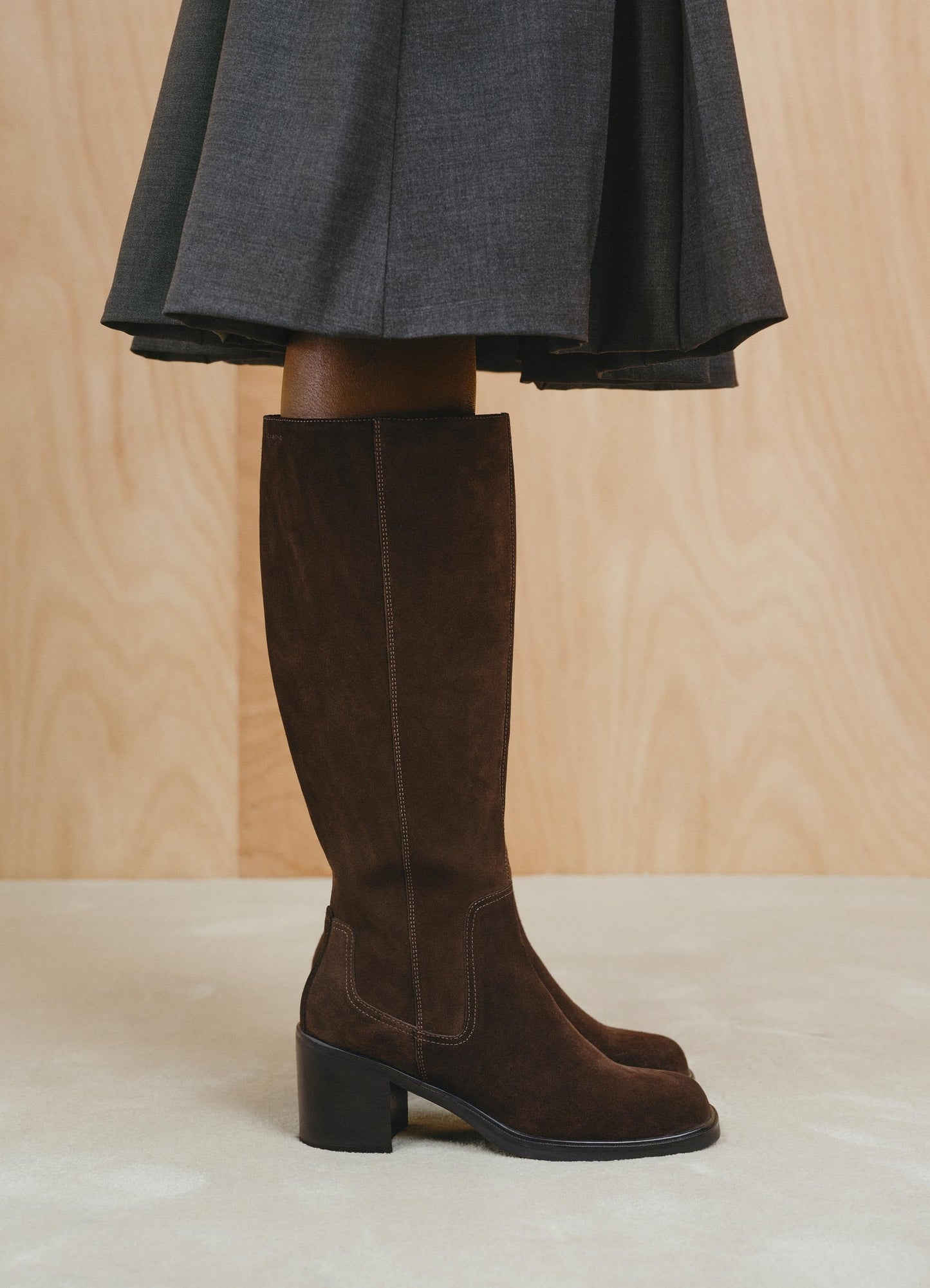 Bottes hautes en cuir certifié | Marrob "meryl java"